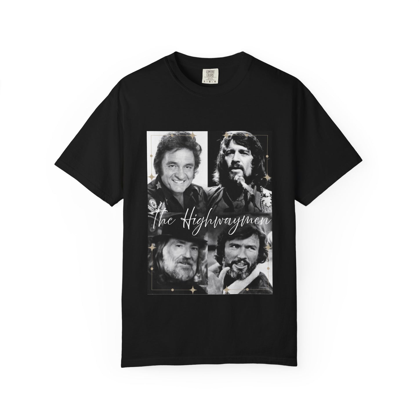 The Highwaymen Unisex Garment-Dyed T-Shirt, Vintage Music Tee, Country Music Apparel, Gift for Music Lovers, Concert Shirt