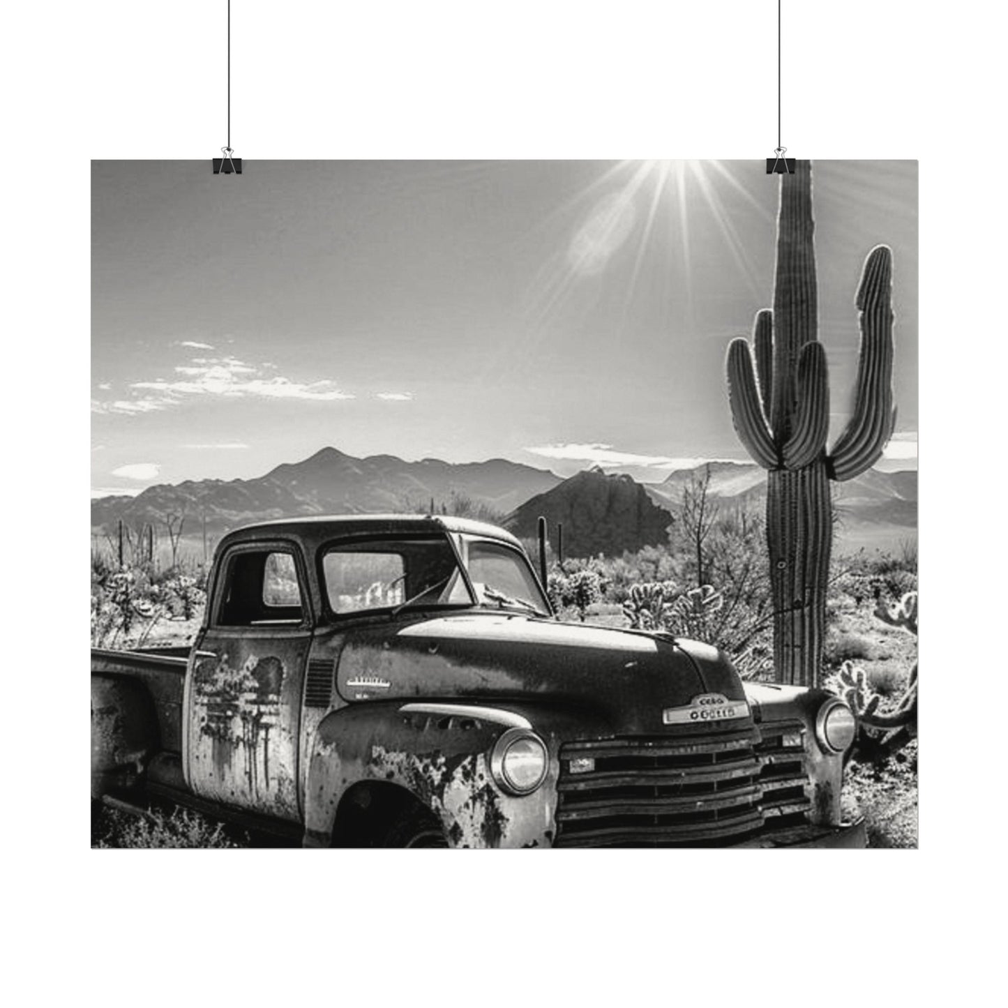 Deserted Wasteland – Western Textured Watercolor Matte Posters