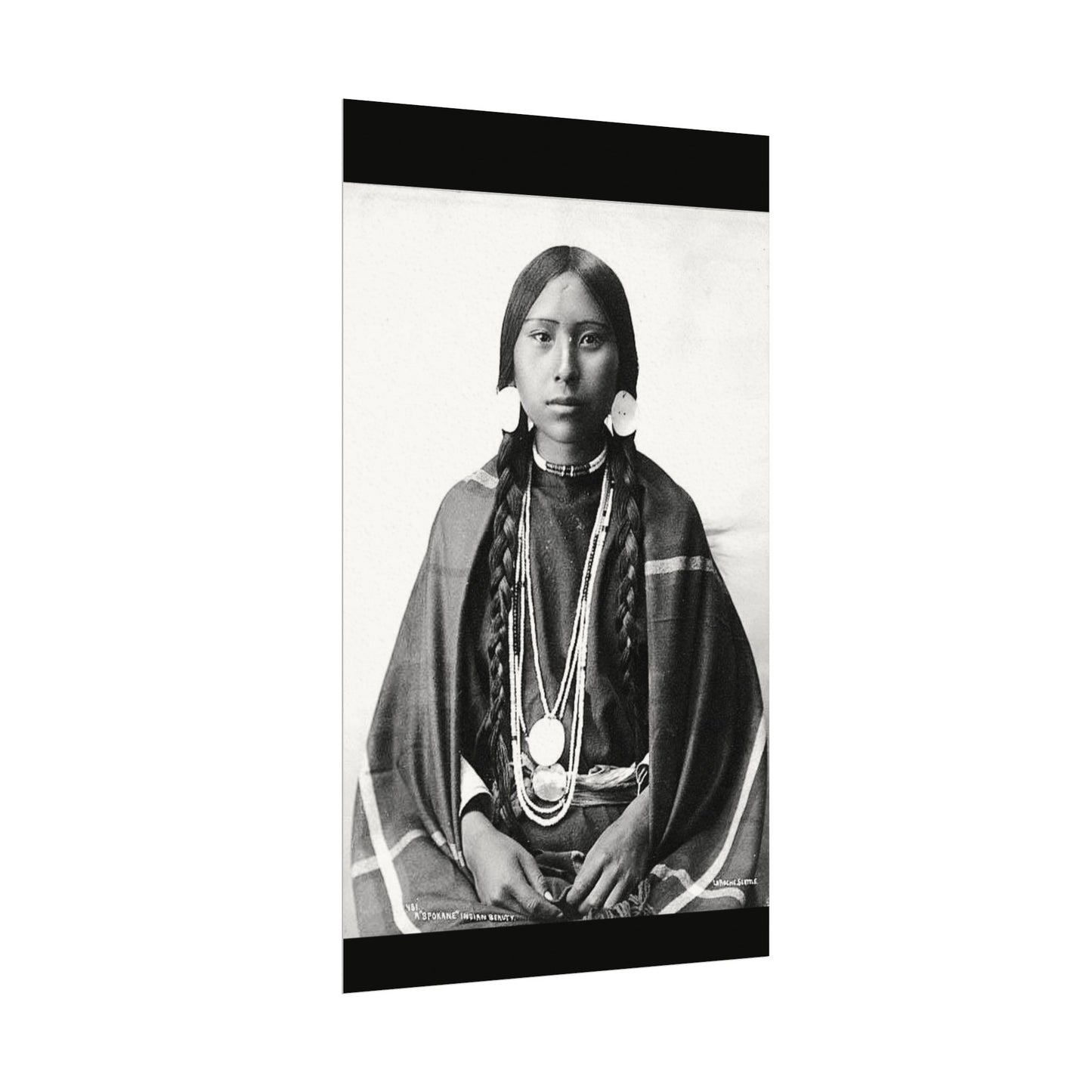 1915 Spokane Beauty – Western Textured Watercolor Matte Posters