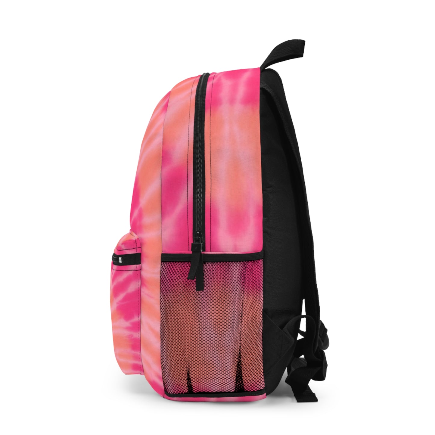 Pink Tie Dye Gradient Backpack - Stylish Travel Bag for School, Hiking, Gym, Outdoor Adventures, Everyday Use, Trendy Gift Idea