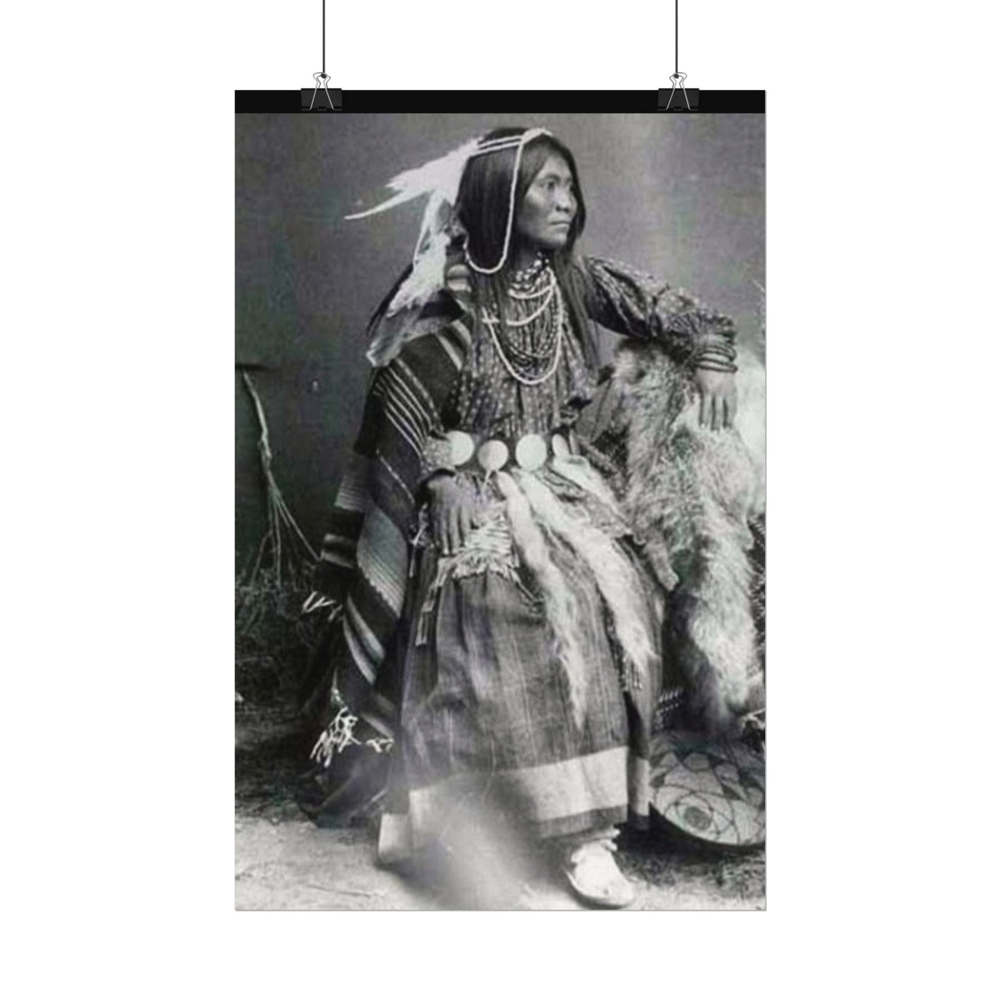 Courage & Strength – Western Textured Watercolor Matte Posters