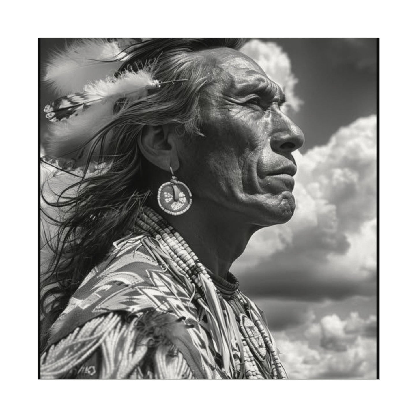 The Ancestral Winds Are Calling  – Western Textured Watercolor Matte Posters