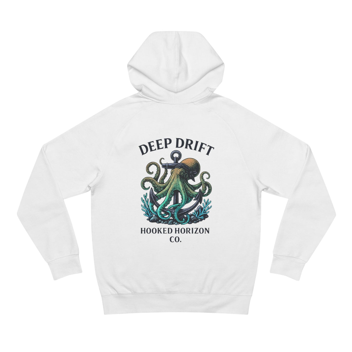 Deep Drift Octopus Unisex Hoodie, Cozy Sweatshirt, Ocean-Themed Apparel, Gift for Sea Lovers, Adventure Wear, Casual Fashion