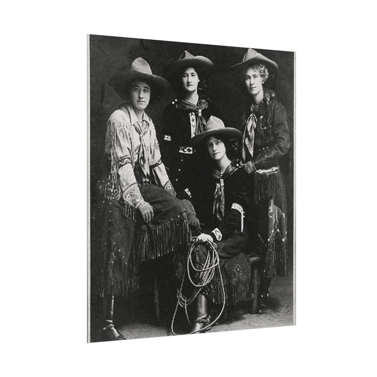 Daughters Of The Frontier – Western Textured Watercolor Matte Posters