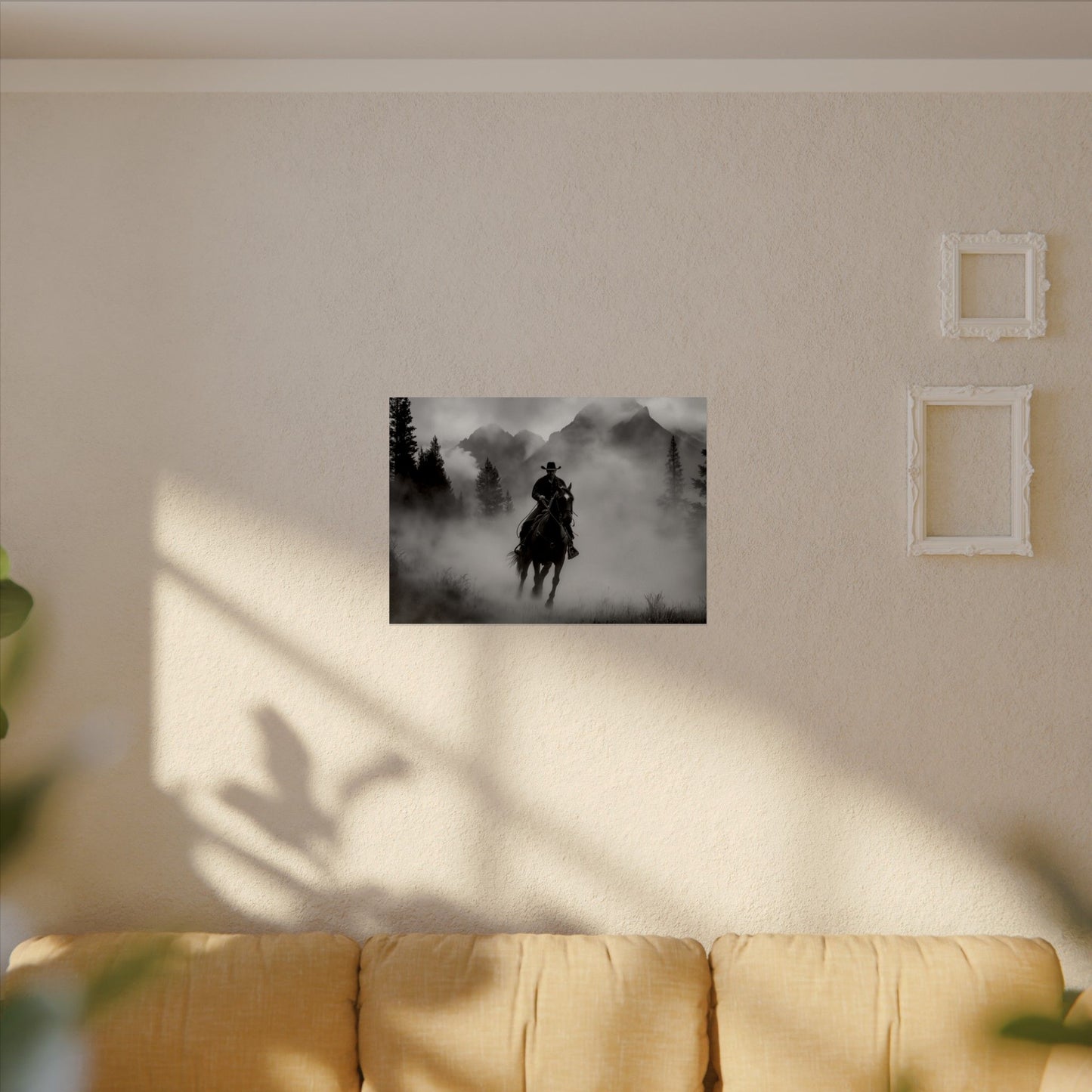 Storm Rider– Western Textured Watercolor Matte Posters