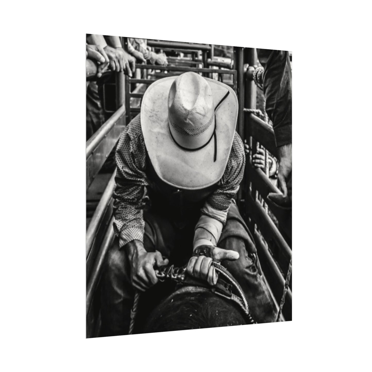 Lock Loaded & In The Chute Textured Watercolor Matte Posters