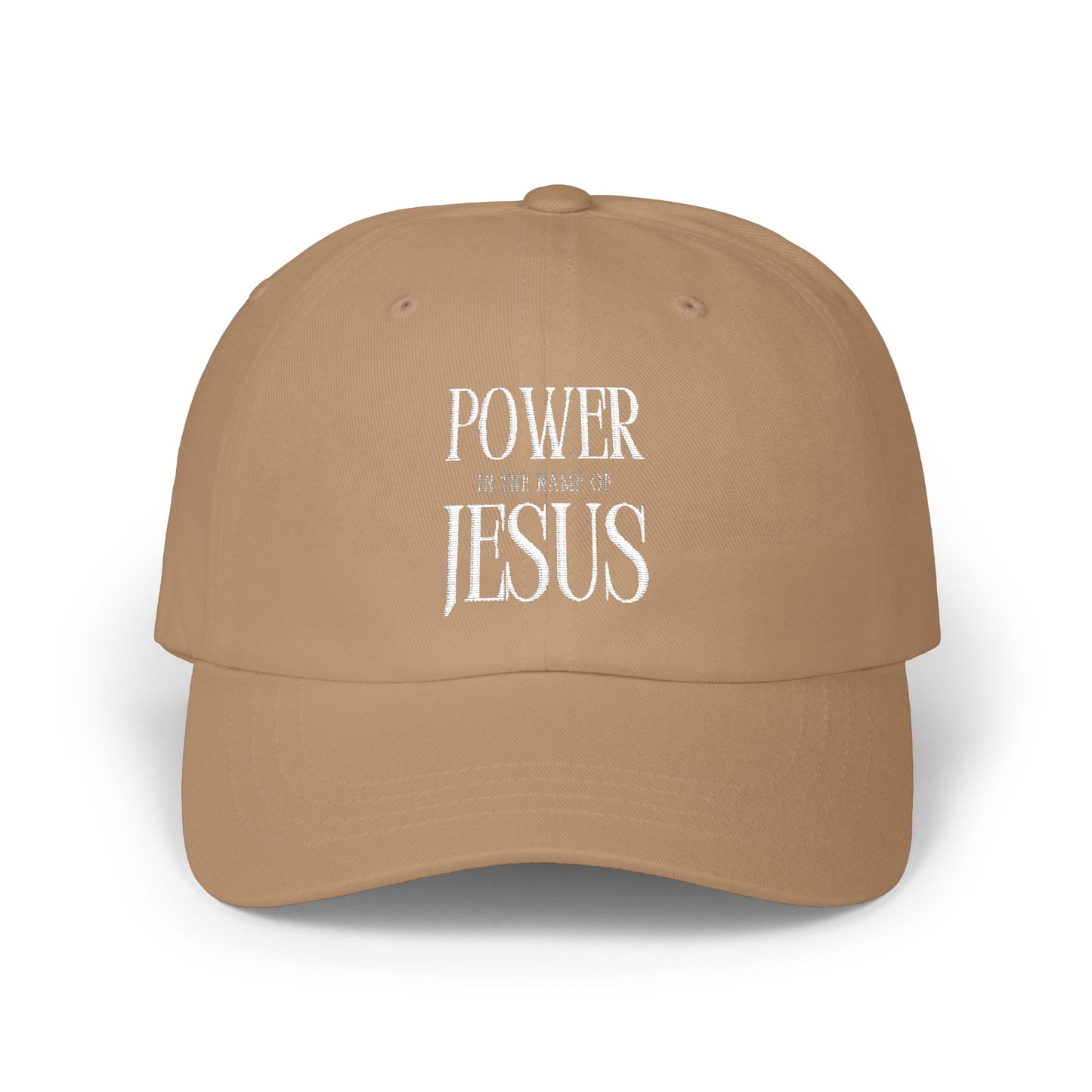 Inspirational Dad Cap, Power by Jesus Cap, Casual Hat for Men, Everyday Wear, Perfect Gift for Dads