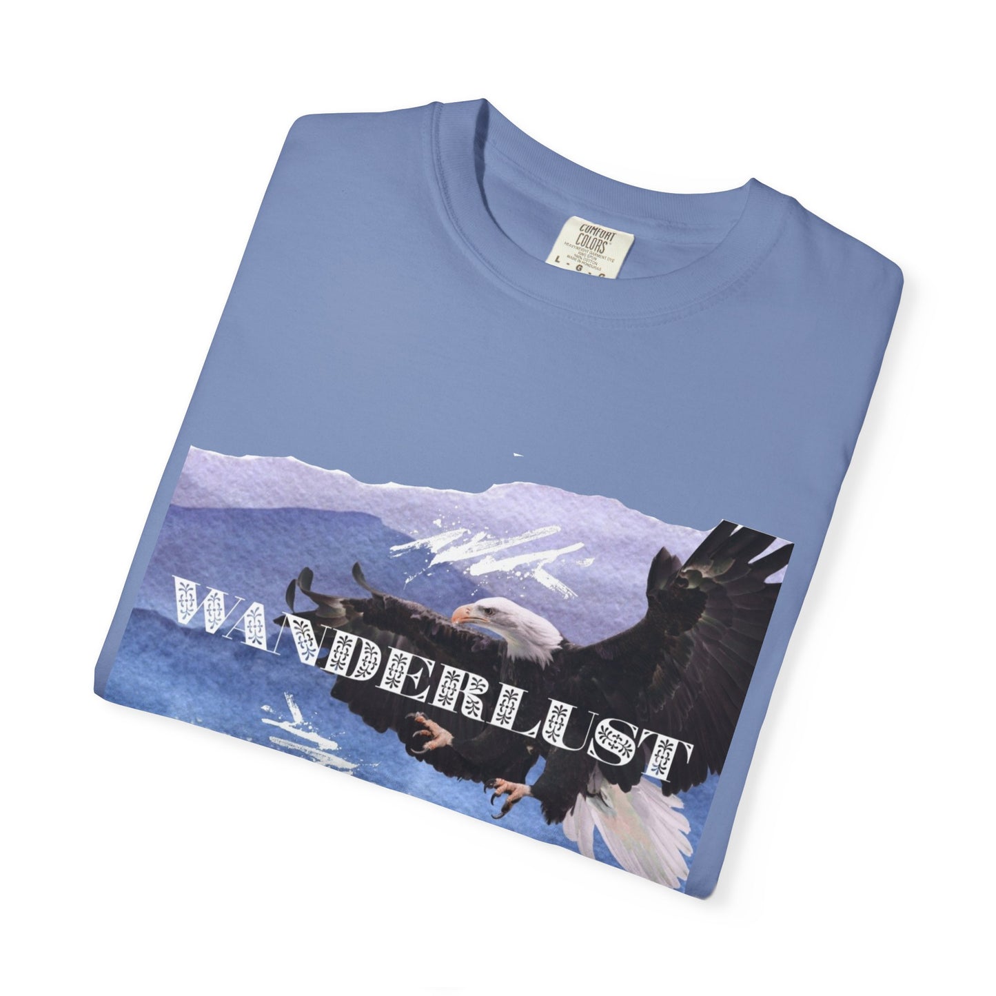 Soaring High Wildlife Adventure Tee Unisex Garment-Dyed T-shirt, Boho Nature Tee, Camping Shirt, Adventure Apparel, Gift for Wilderness Lovers, Angler Lover Giftd