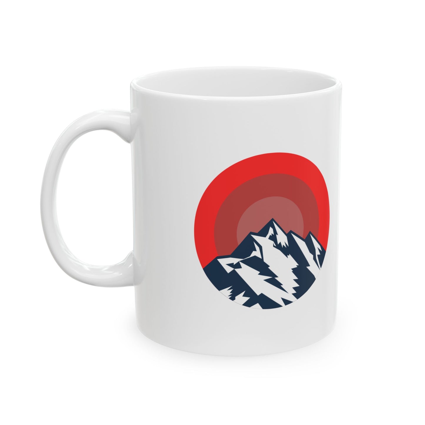 Mountain Sunrise Ceramic Mug | Nature Lover Gift, Camping Mug, Adventure Cup, Eco-Friendly Drinkware, Hiking Coffee Cup