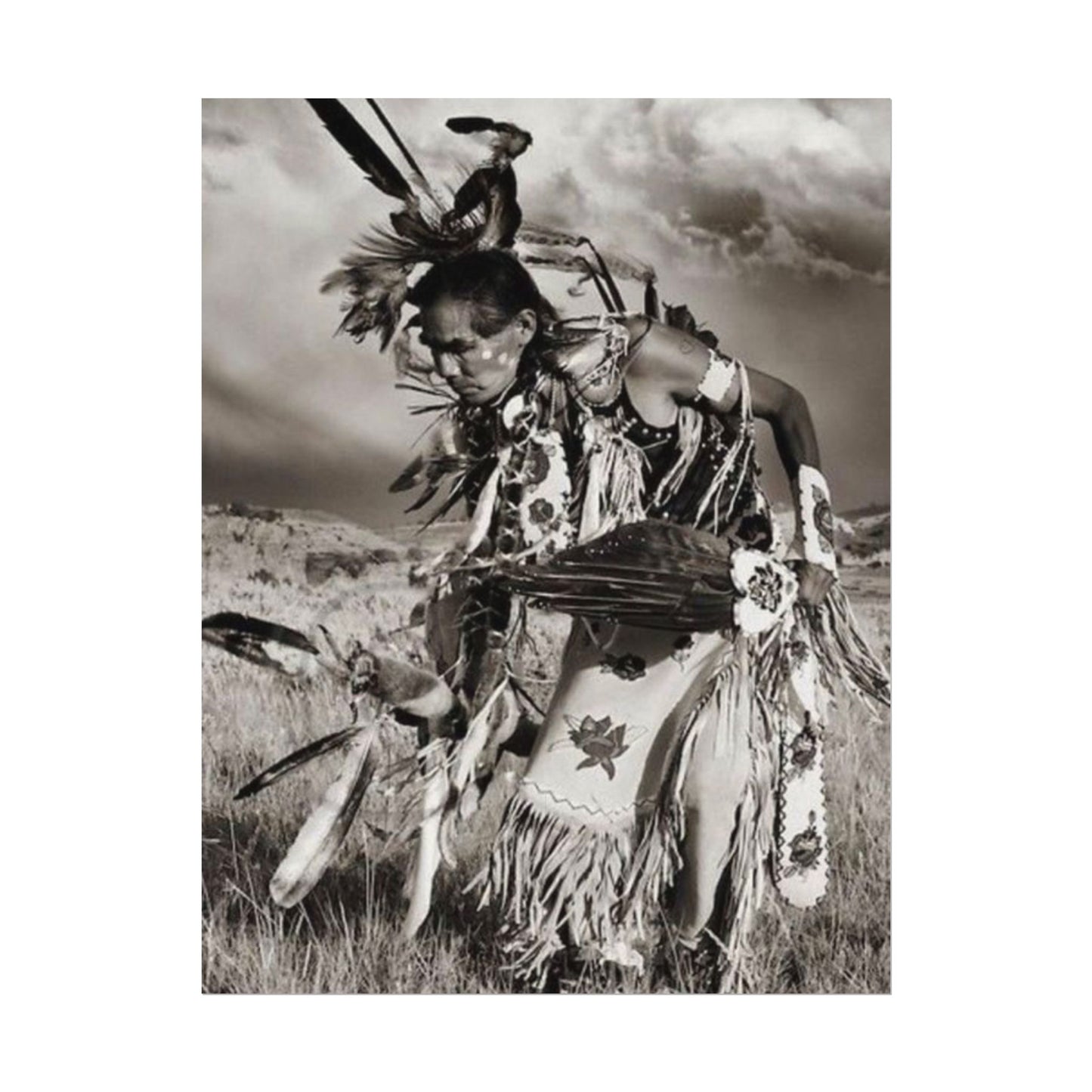 The Dancing Spirit – Western Textured Watercolor Matte Posters