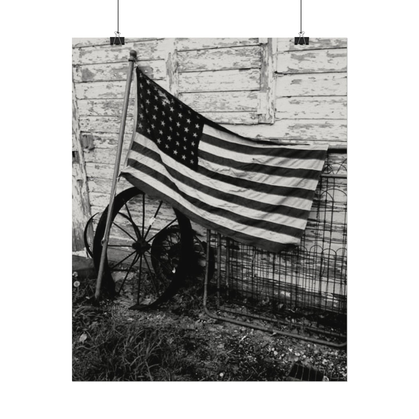American Grit – Western Textured Watercolor Matte Posters
