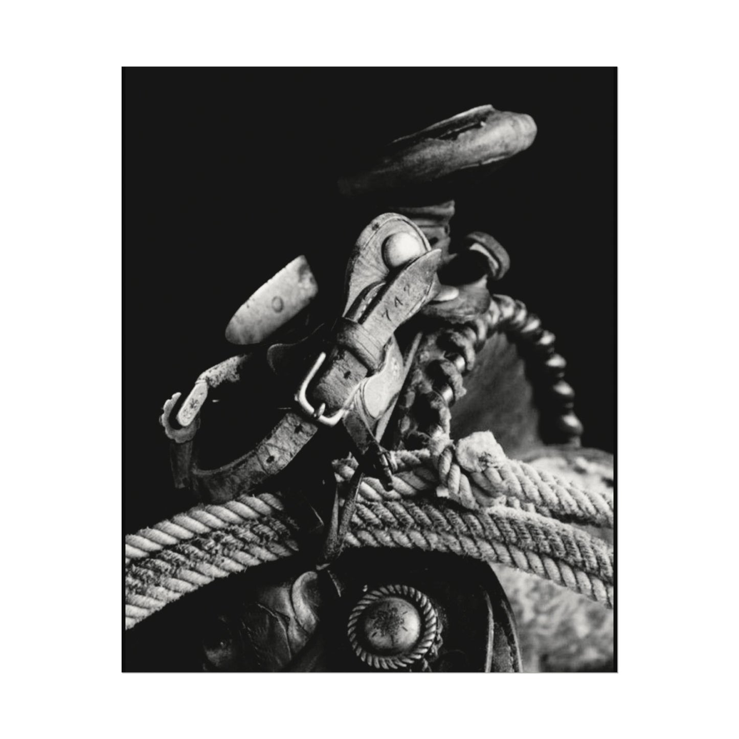 Saddle Up – Western Textured Watercolor Matte Posters