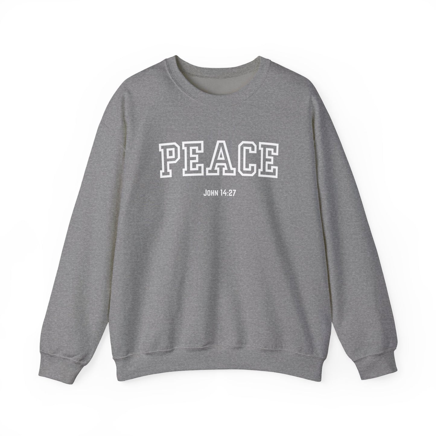 Unisex Peace Sweatshirt | Cozy Crewneck for Comfort, Faith & Hope | Perfect Gift for Family, Friends, and Holidays | Inspirational Apparel,
