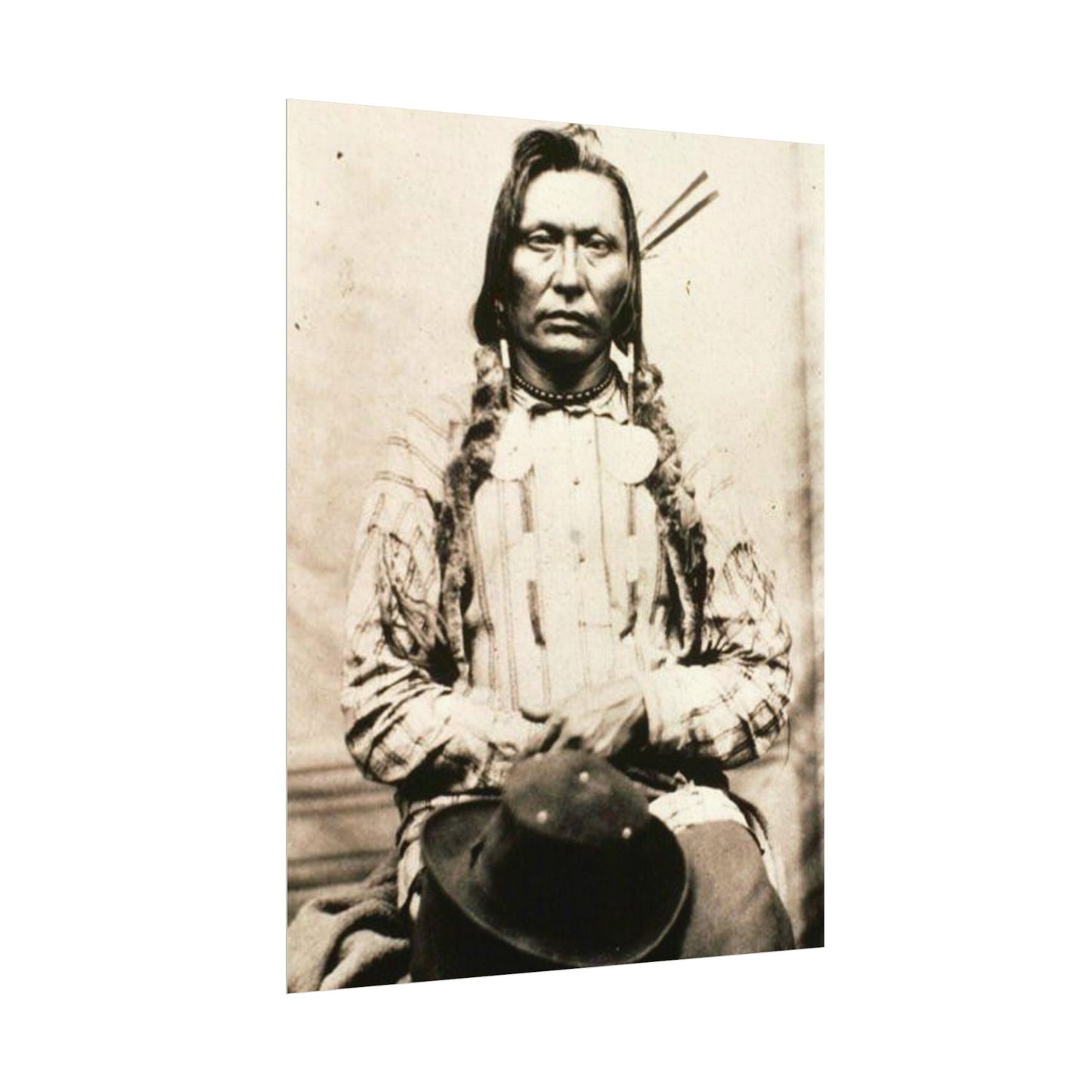 Shadow Warrior – Western Textured Watercolor Matte Posters