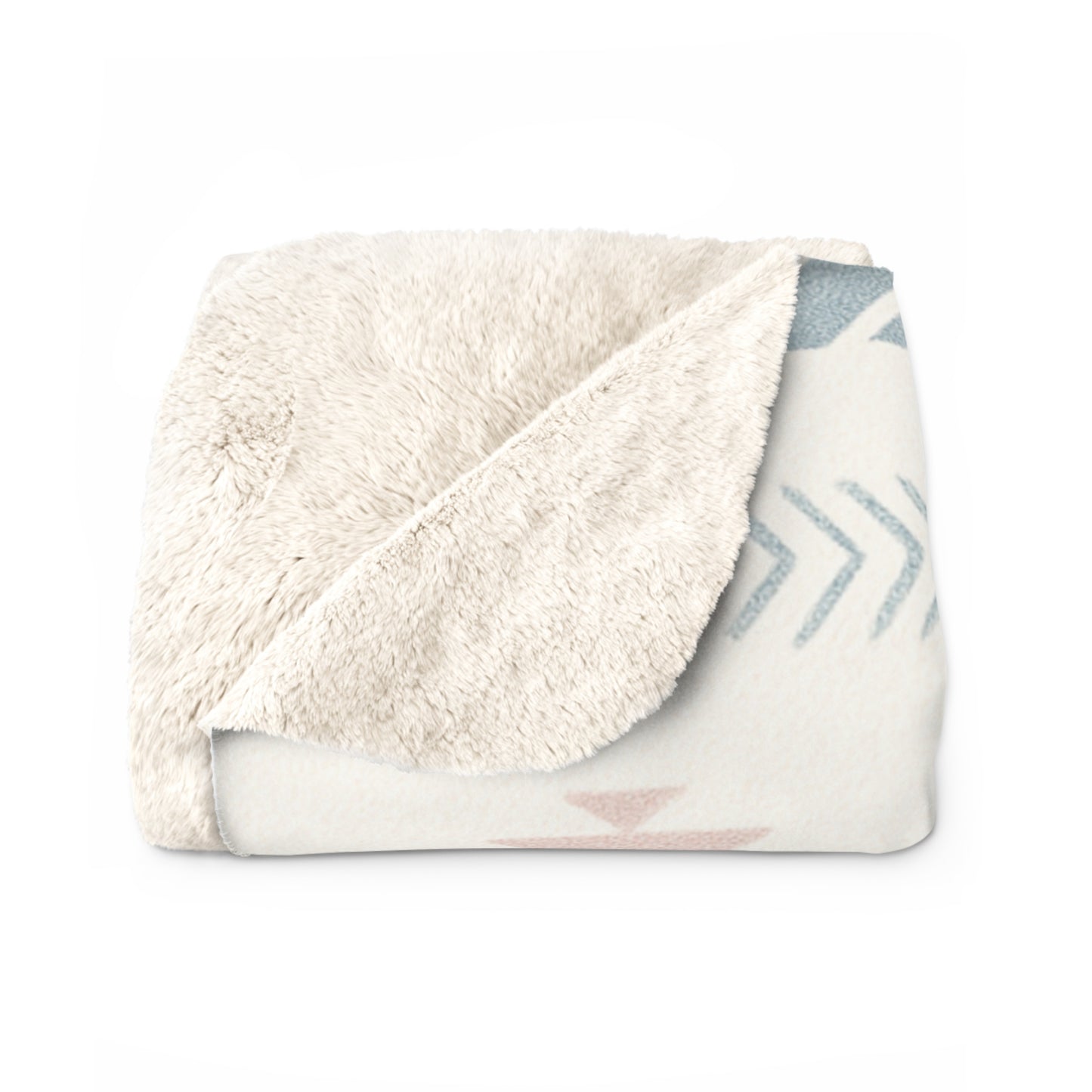 Stella Sherpa Fleece Blanket - Modern Tribal Design, Perfect for Home Decor, Gift for Him/Her, Winter Warmth, Beach Blanket