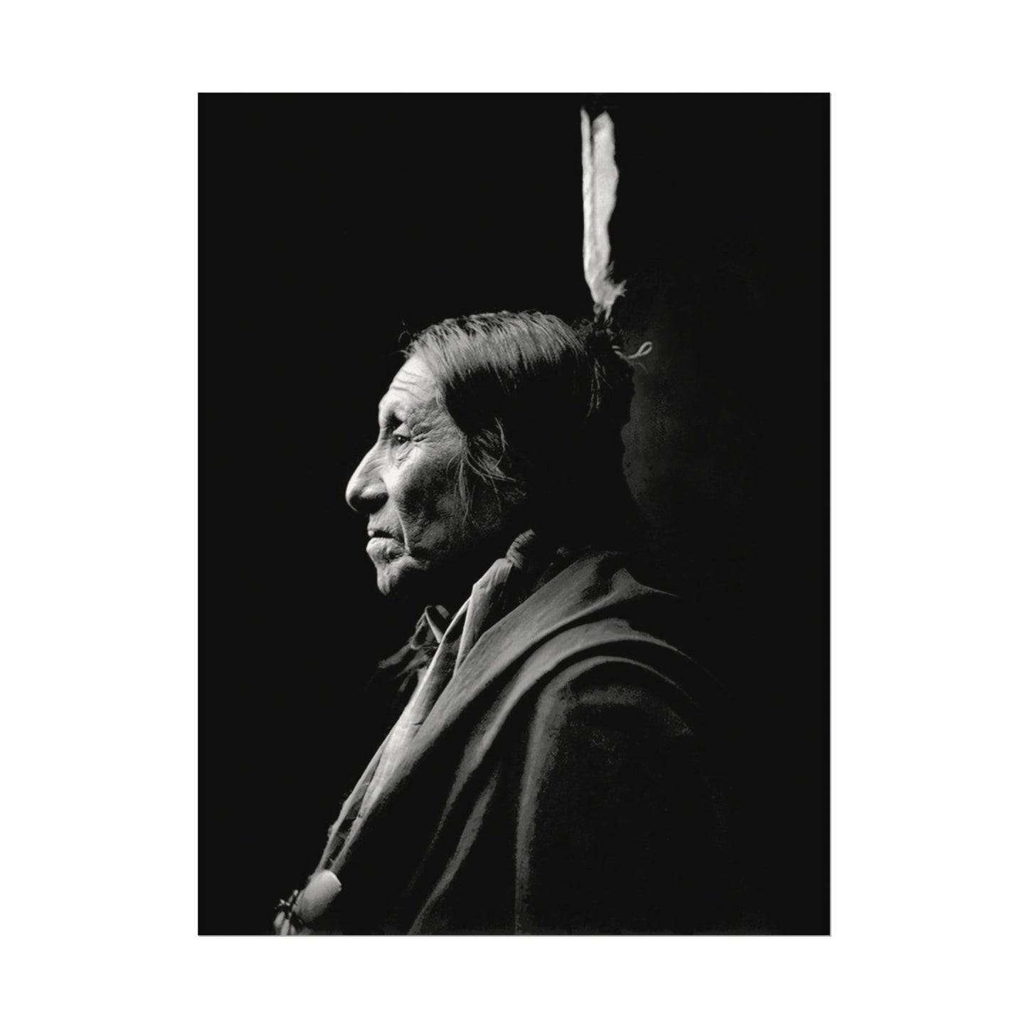 Silent Wisdom – Western Textured Watercolor Matte Posters