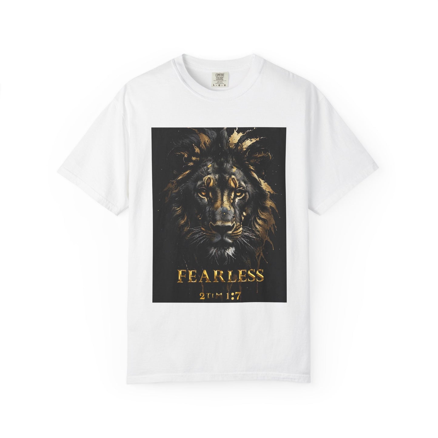 Fearless Lion Graphic T-Shirt, Inspirational Tee, Unisex Apparel, Gift for Animal Lovers, Motivational Shirt, Perfect for Everyday Wear