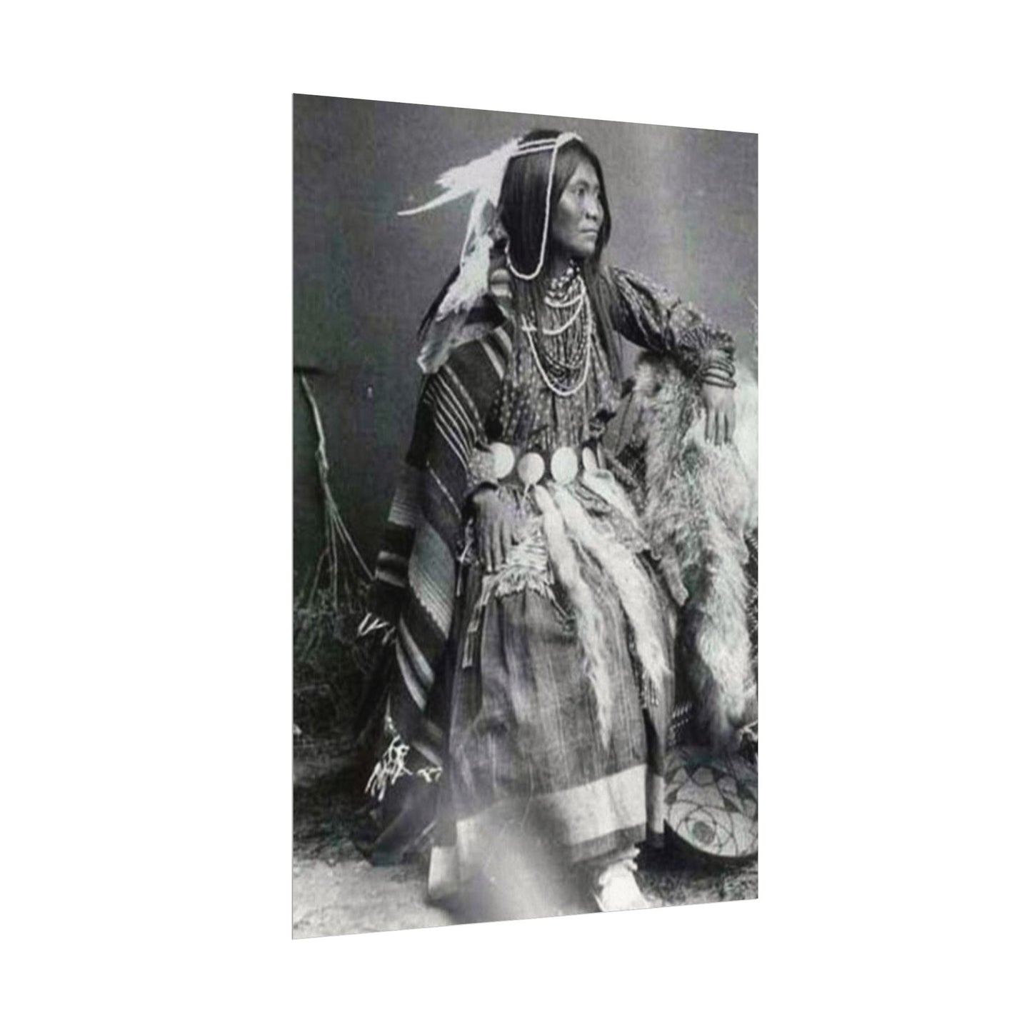 Courage & Strength – Western Textured Watercolor Matte Posters