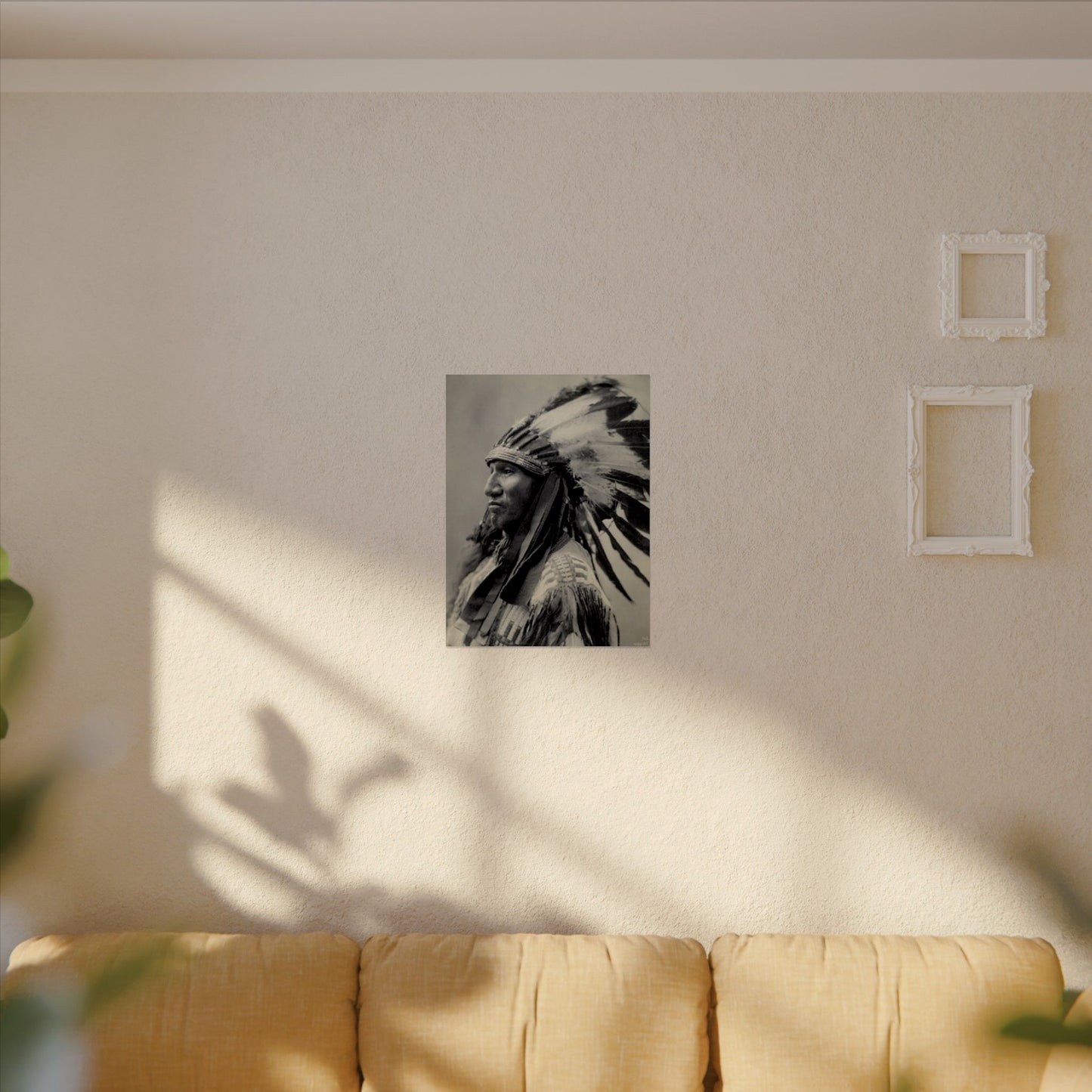 Black Rock Sioux – Western Textured Watercolor Matte Posters