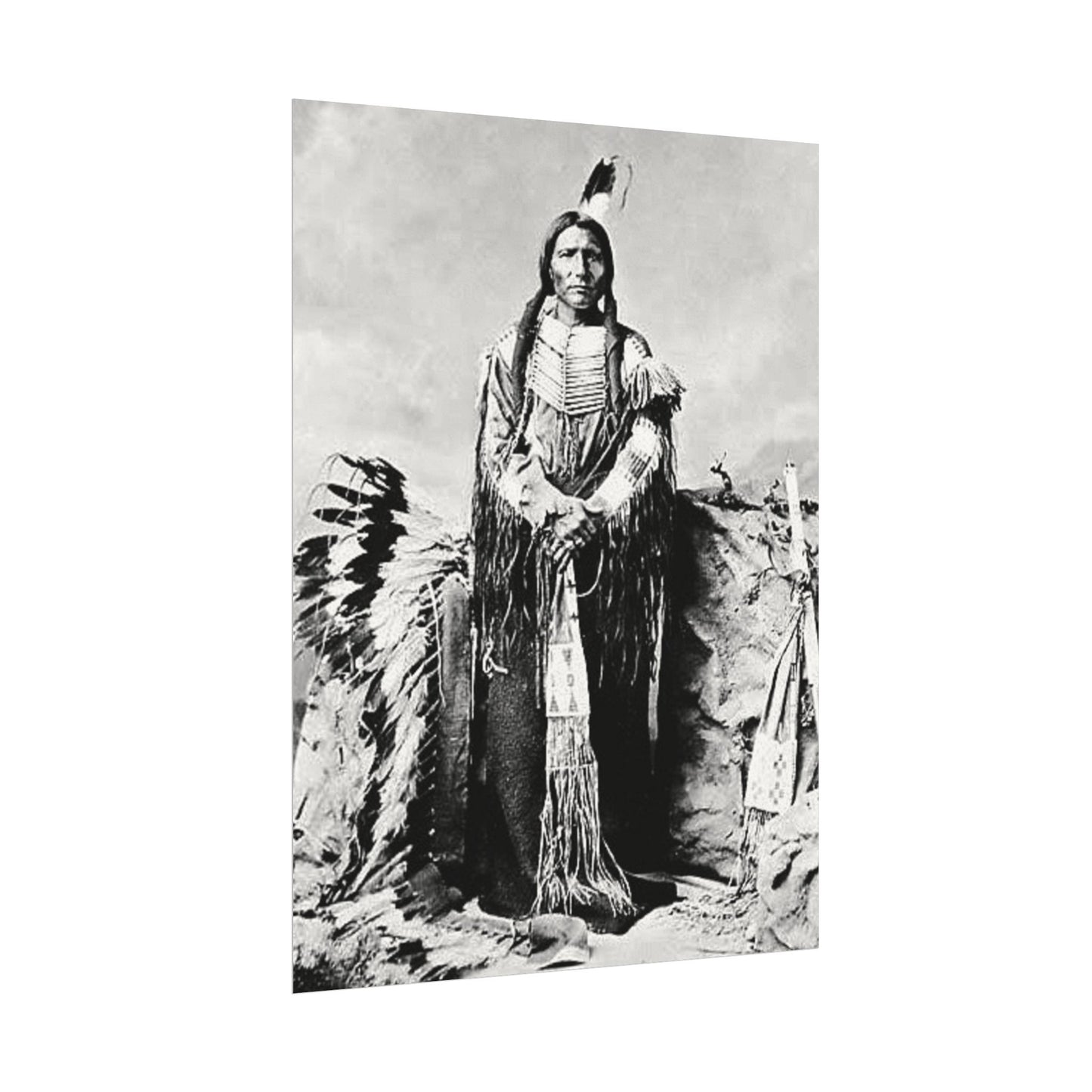 Enduring Spirit– Western Textured Watercolor Matte Posters