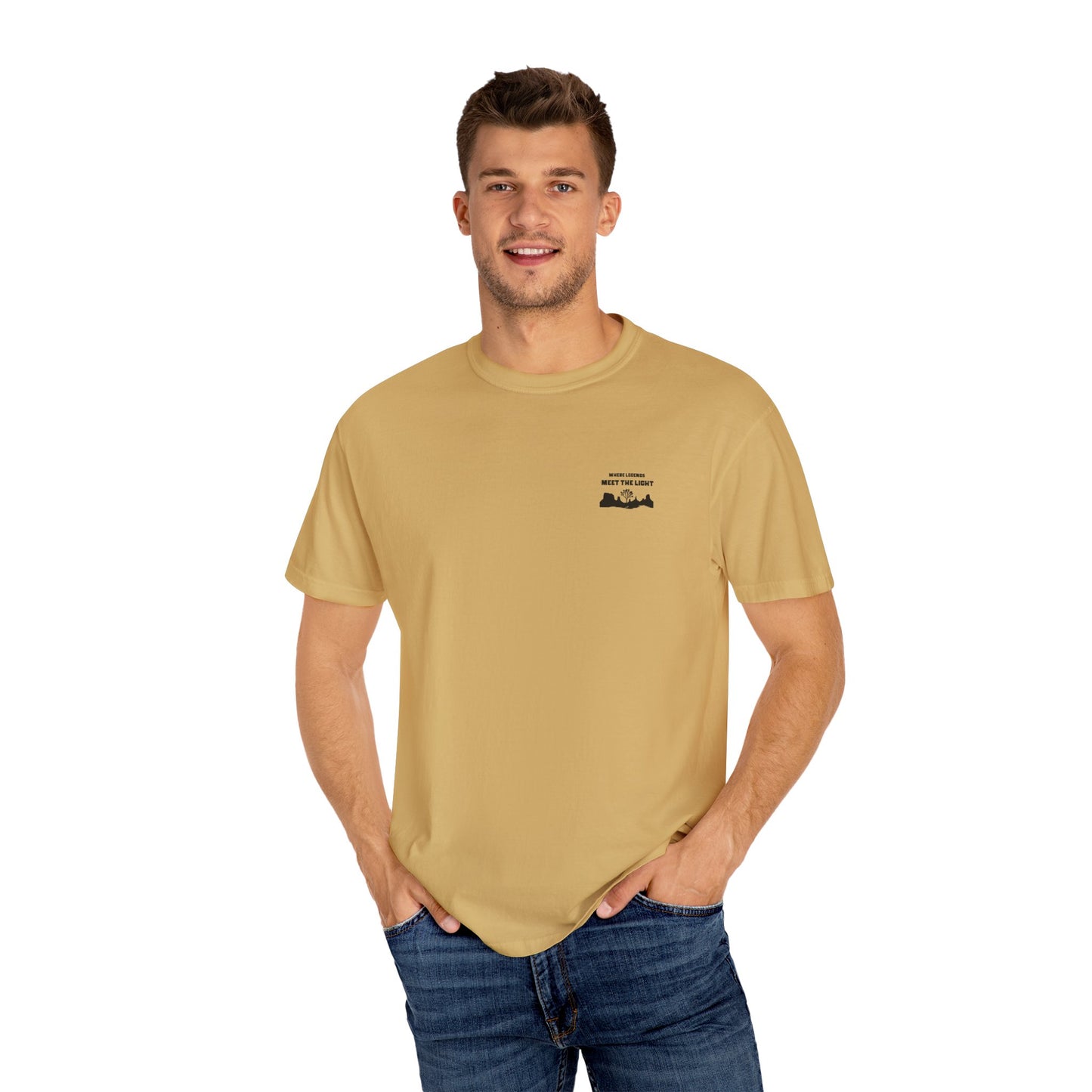 High Noon Horizons Mountain T-Shirt - Western Gift, Nature Lover Tee, Unisex Cotton Shirt