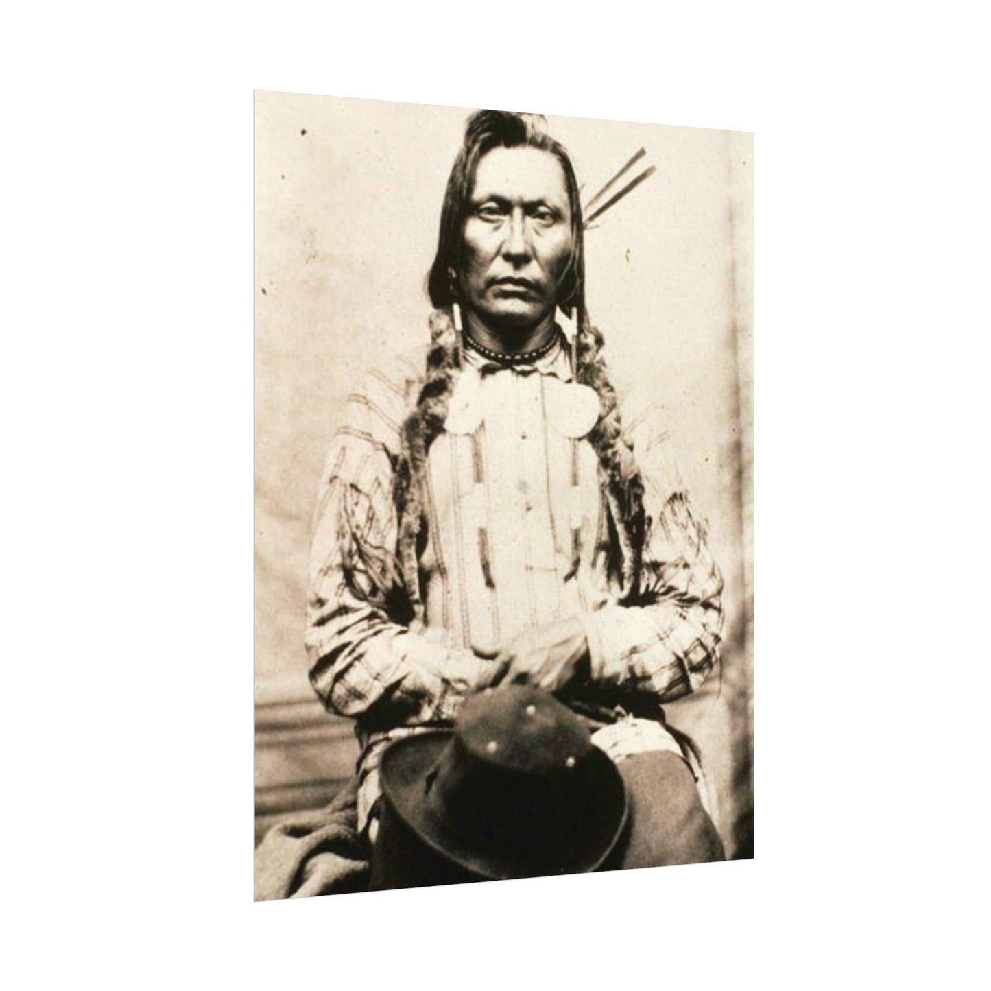 Shadow Warrior – Western Textured Watercolor Matte Posters