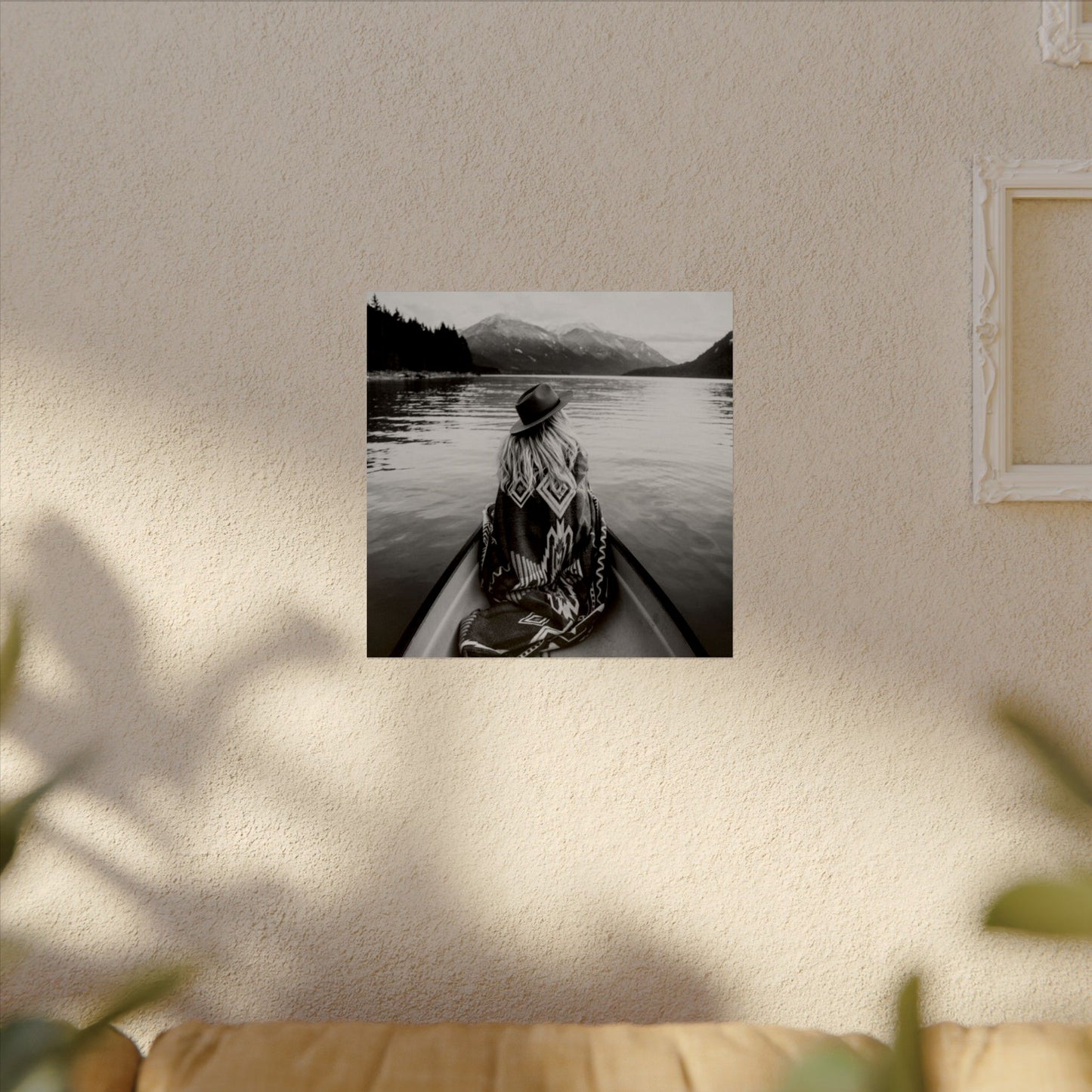 He Leads Me Beside Still Waters – Western Textured Watercolor Matte Posters