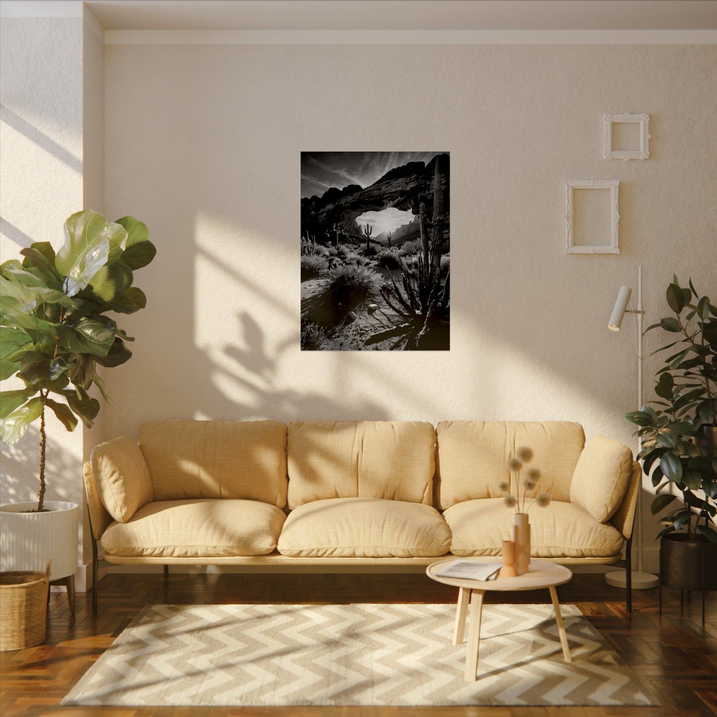 Desert Mornings – Western Textured Watercolor Matte Posters