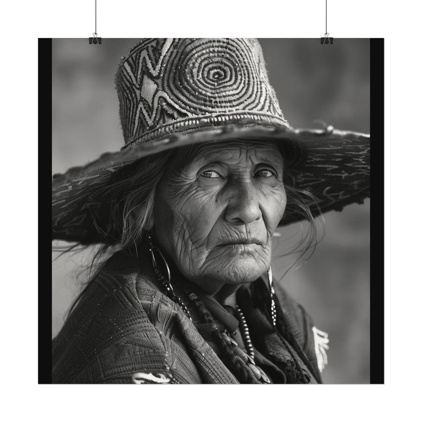 Eyes Of The Ancestors – Western Textured Watercolor Matte Posters