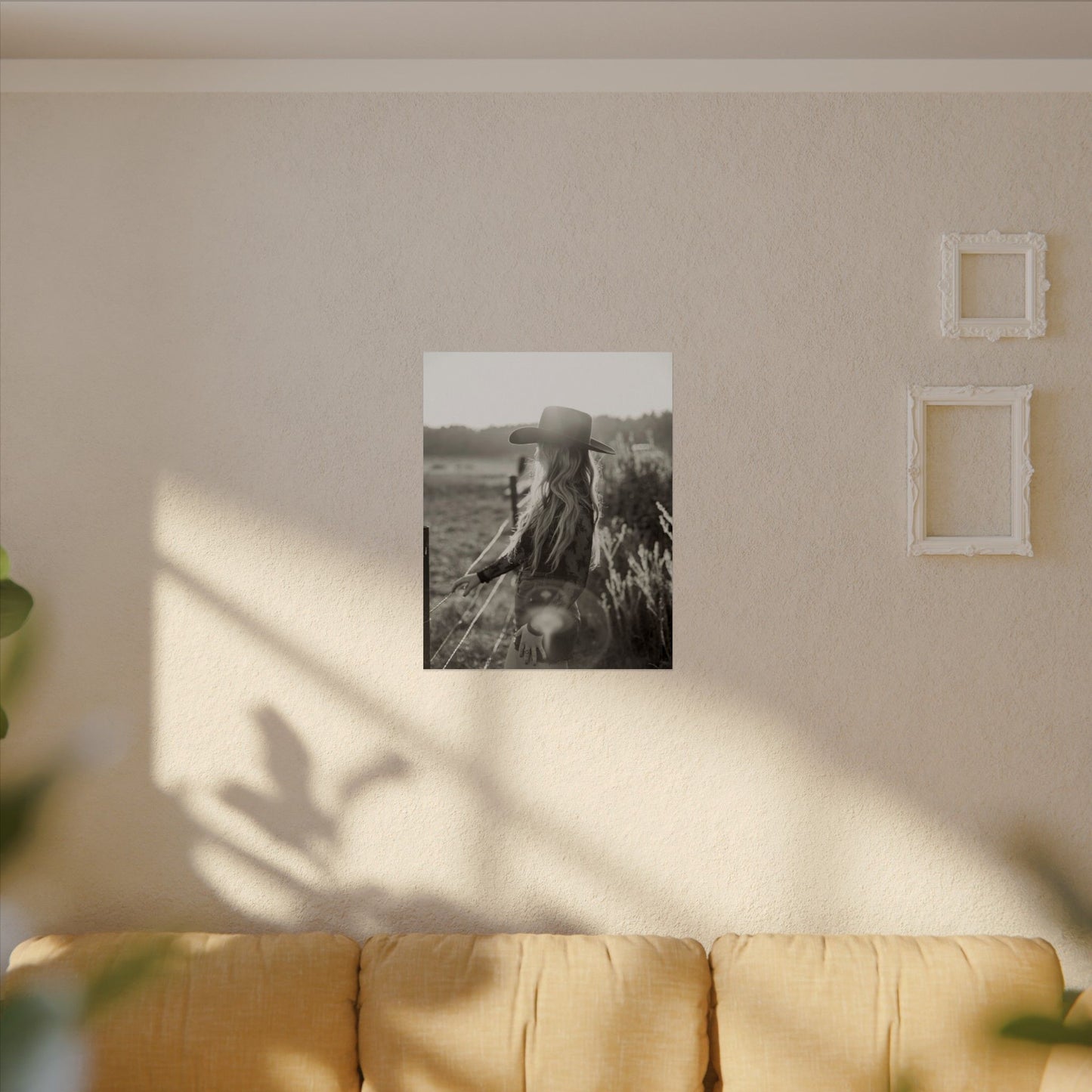 Mornings Gaze– Western Textured Watercolor Matte Posters