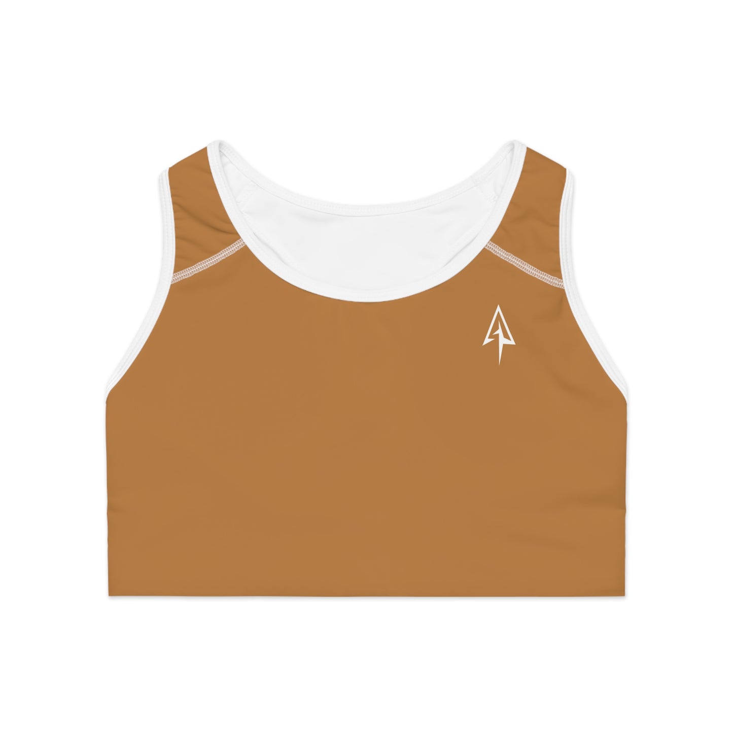 Arrow Ridge Camel Brown Stylish Sports Bra for Active Women, Workout Top, Gym Essential, Fitness Apparel, Athleisure Wear, Yoga Gear
