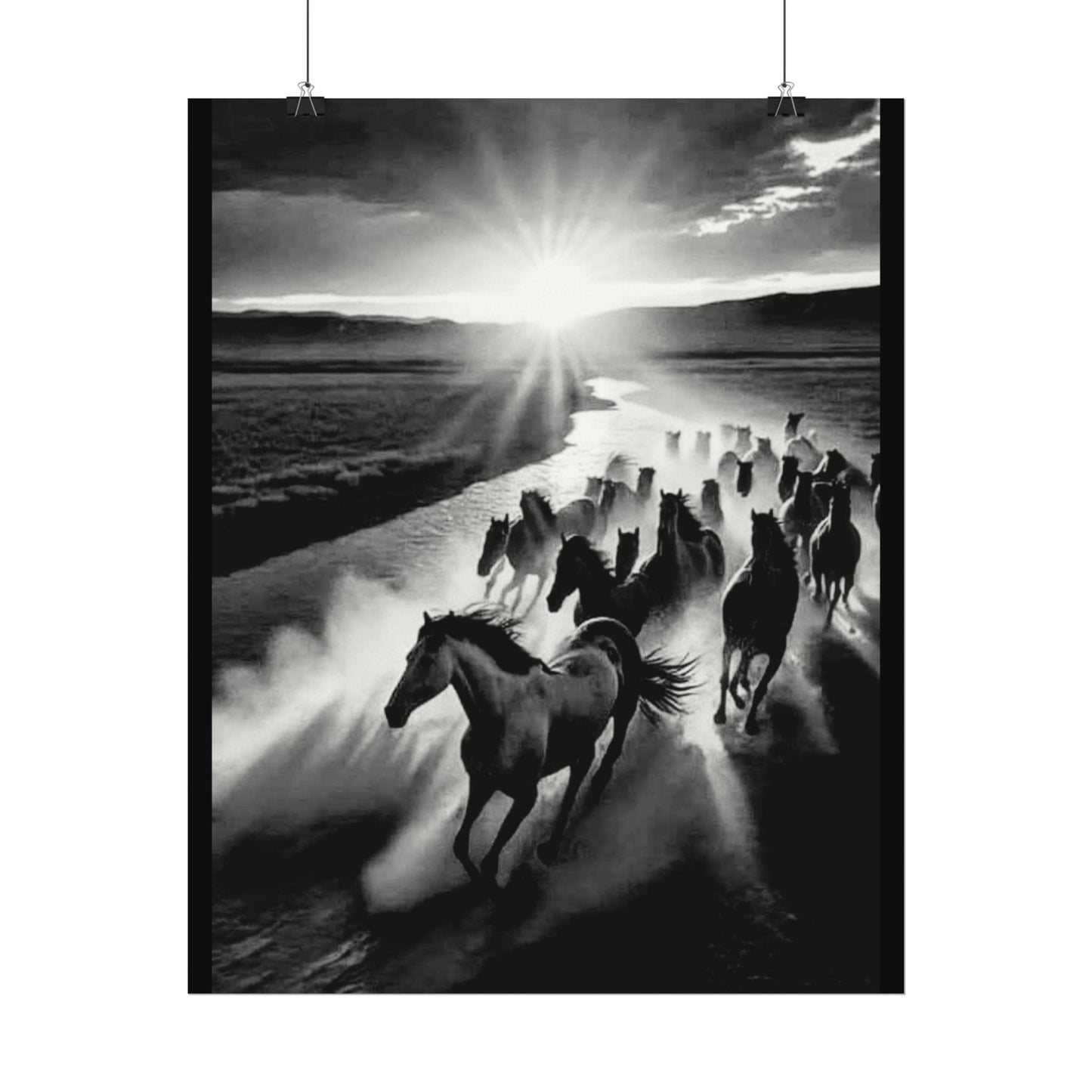 Chasing Dawns Grace – Western Textured Watercolor Matte Posters