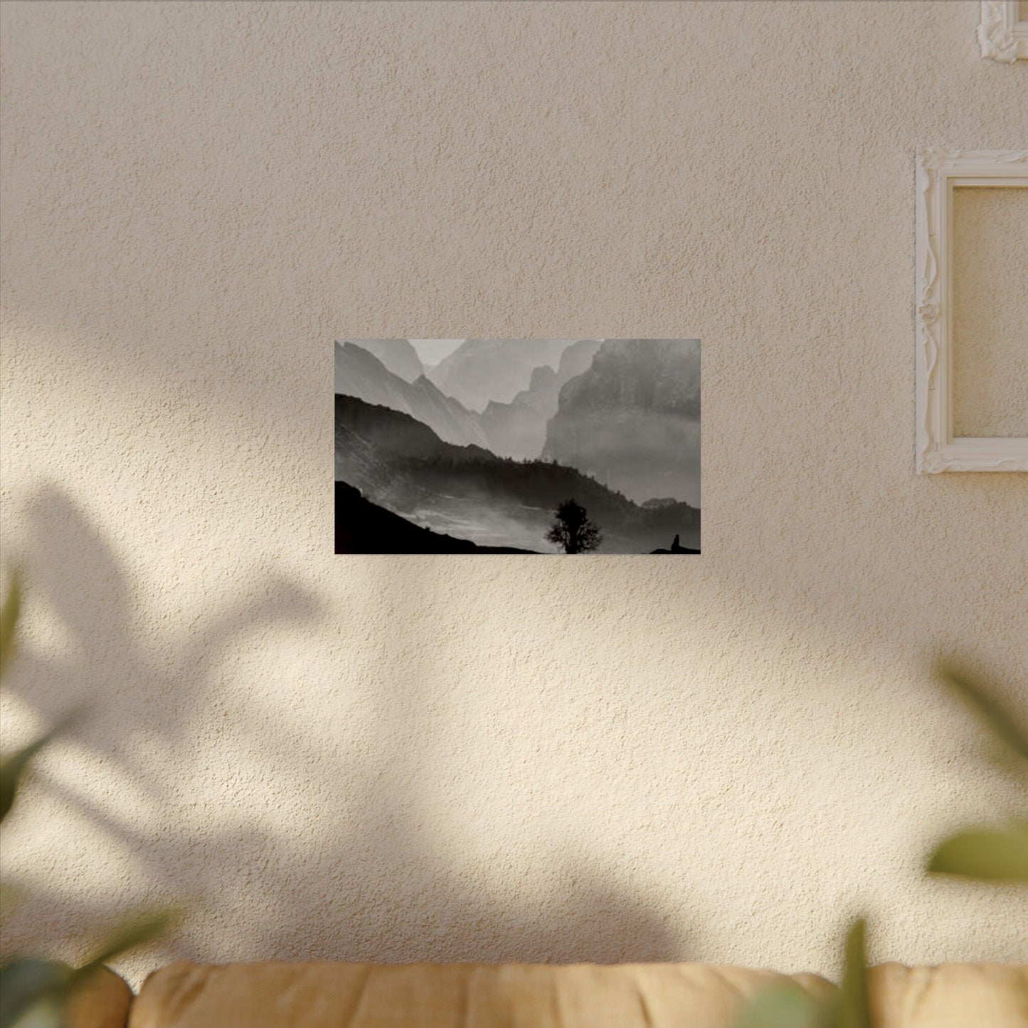 Cascading Mountains– Western Textured Watercolor Matte Posters