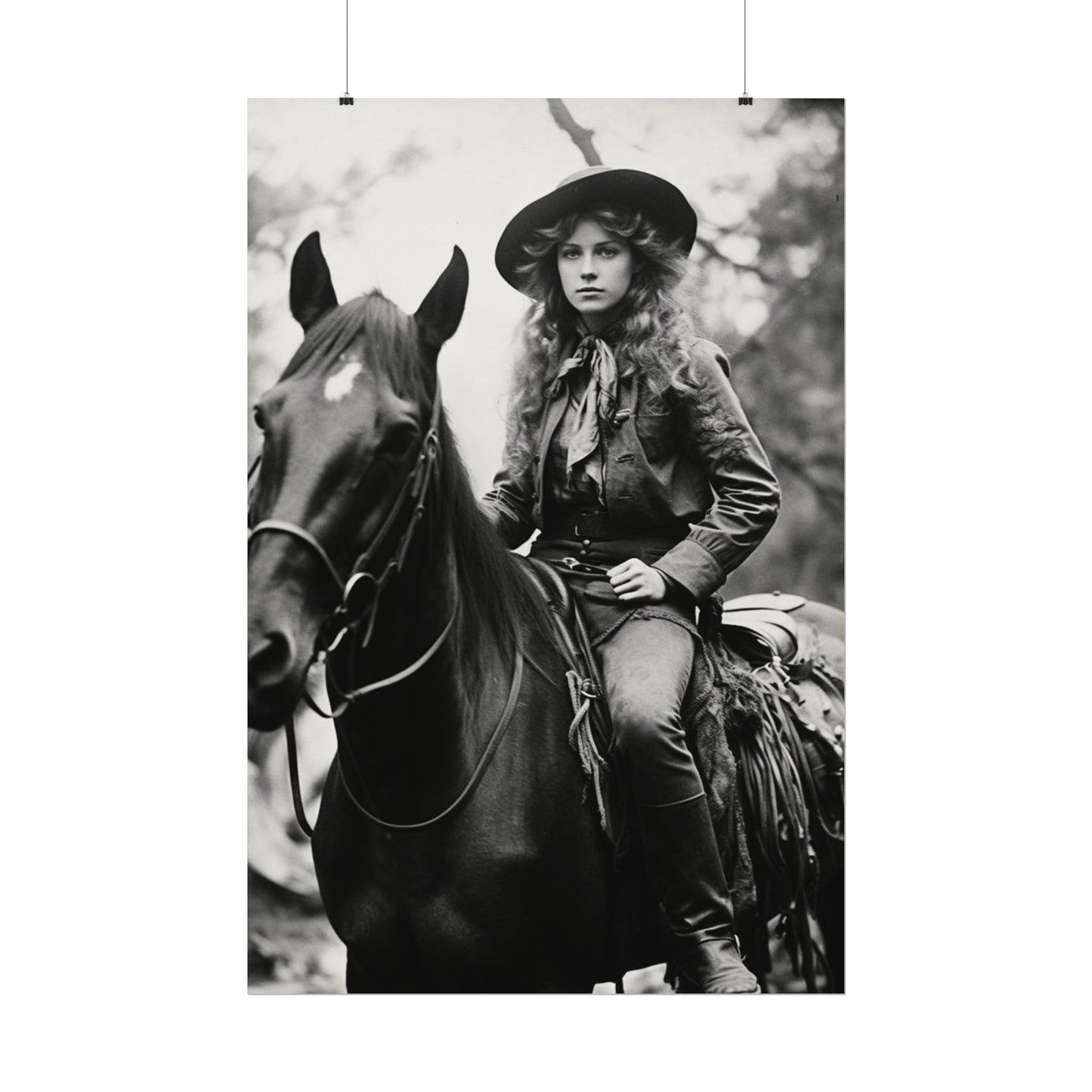 Legacy In Leather & Stone– Western Textured Watercolor Matte Posters