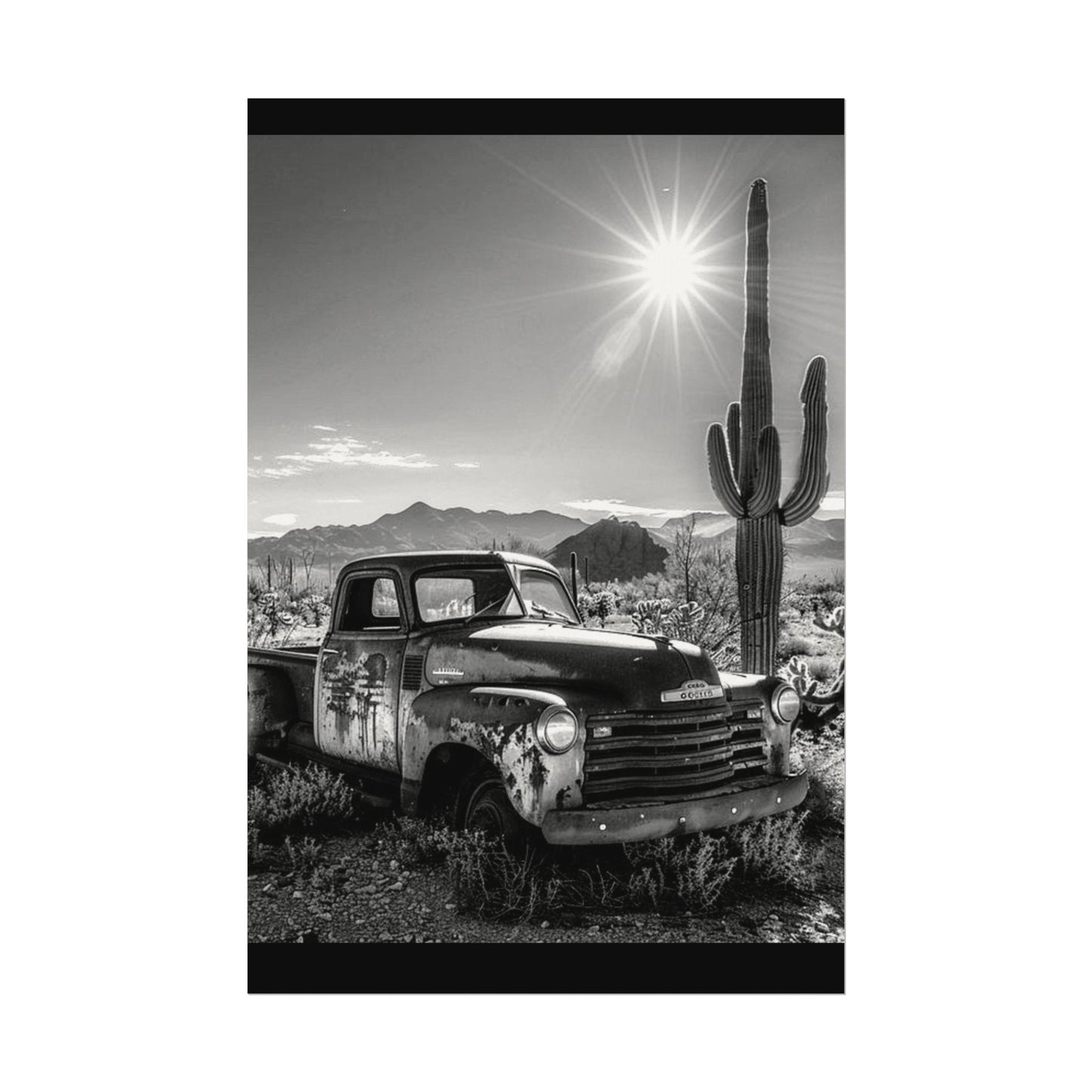 Deserted Wasteland – Western Textured Watercolor Matte Posters