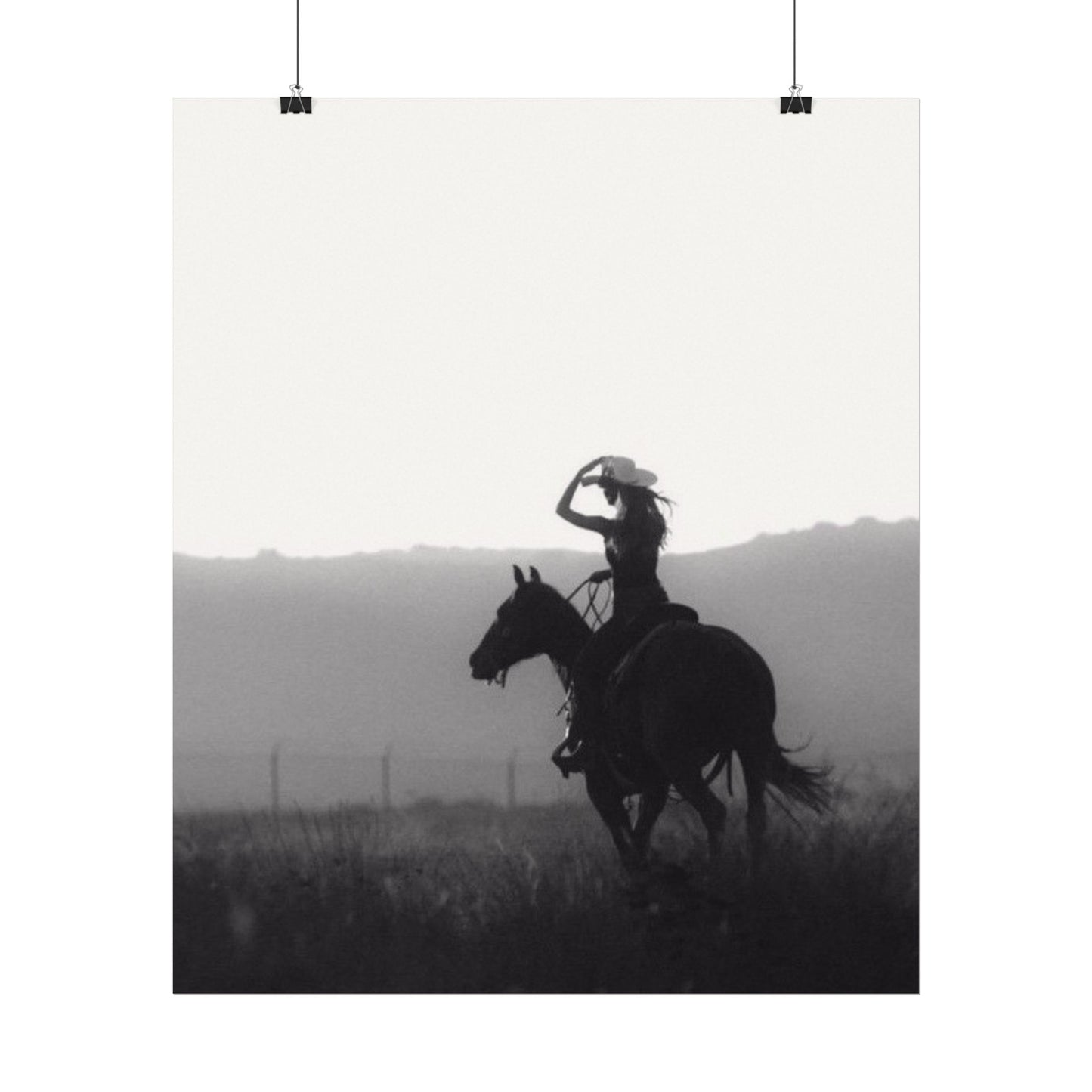 Timeless Beauty – Western Textured Watercolor Matte Posters