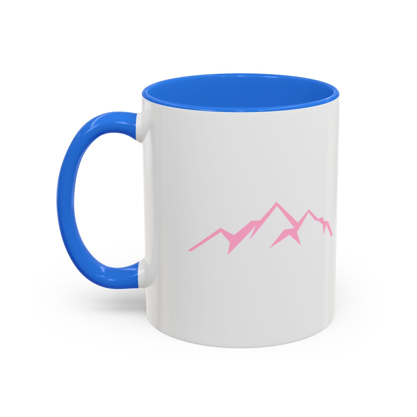 Mountain Vibes Mug | Colorful Coffee Mug | Artistic Drinkware | Gift for Nature Lovers | Hiking, Adventure, Pink Mountains
