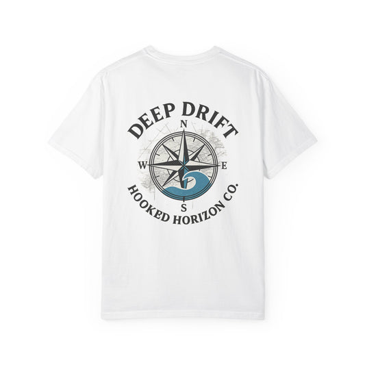Wave Compass T-shirt, Hooked Horizon Co, Angler Gifts