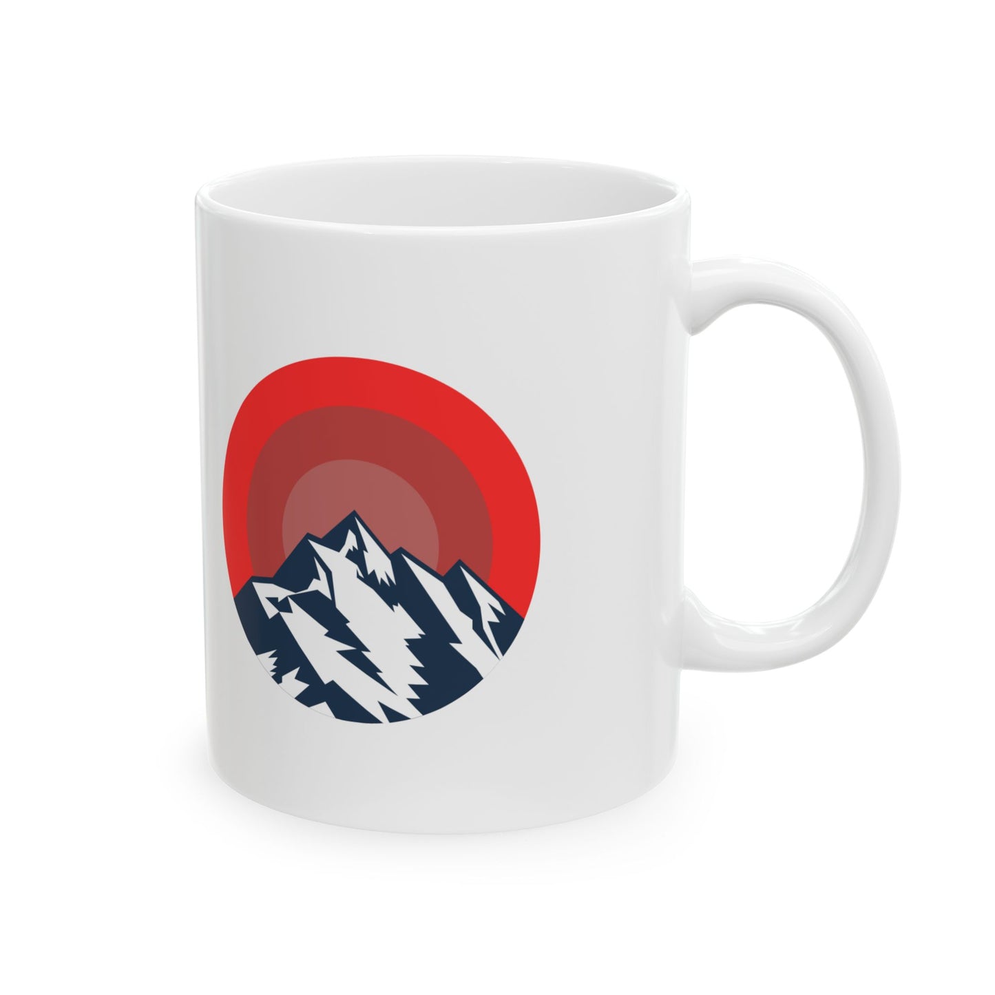 Mountain Sunrise Ceramic Mug | Nature Lover Gift, Camping Mug, Adventure Cup, Eco-Friendly Drinkware, Hiking Coffee Cup