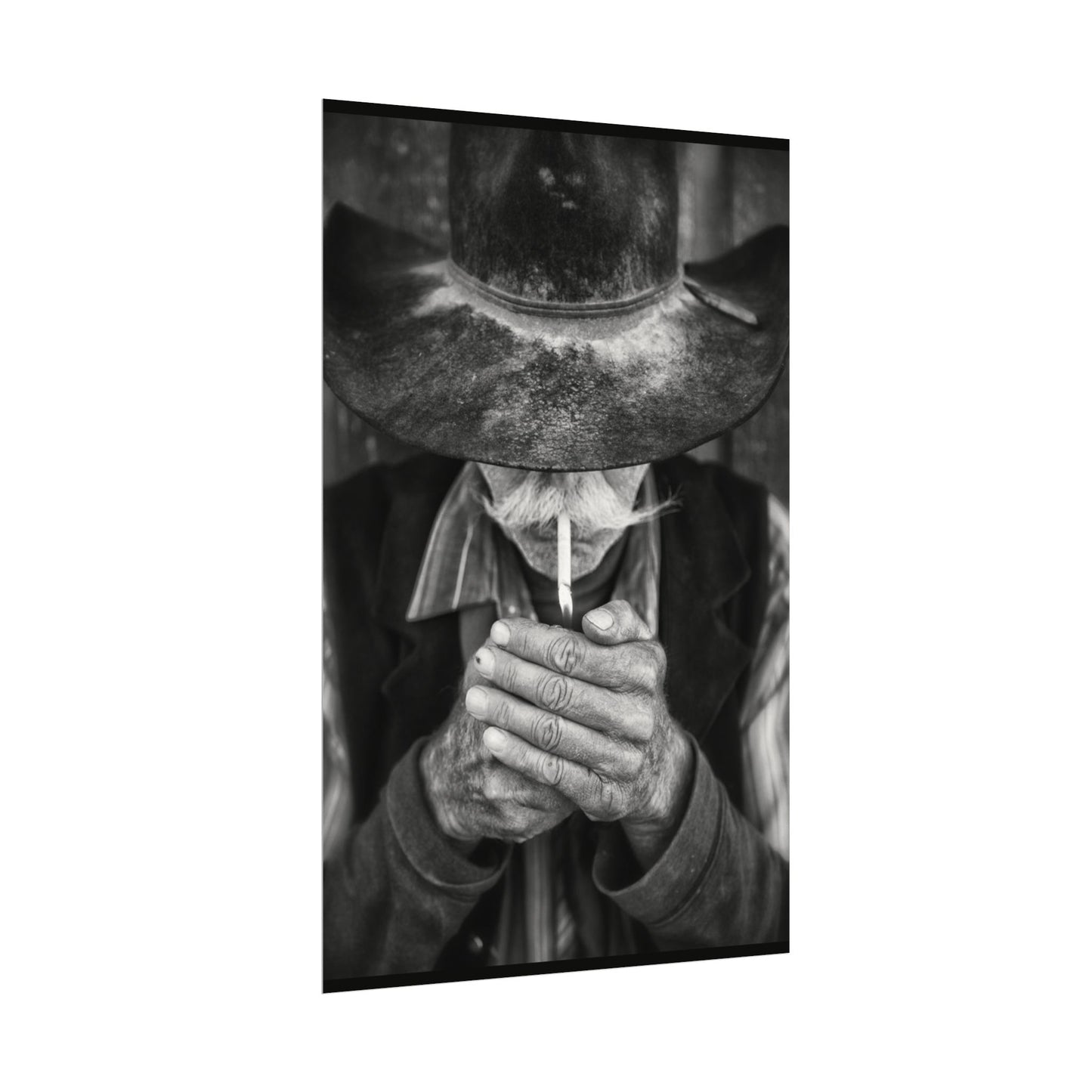 One More Draw – Western Textured Watercolor Matte Posters