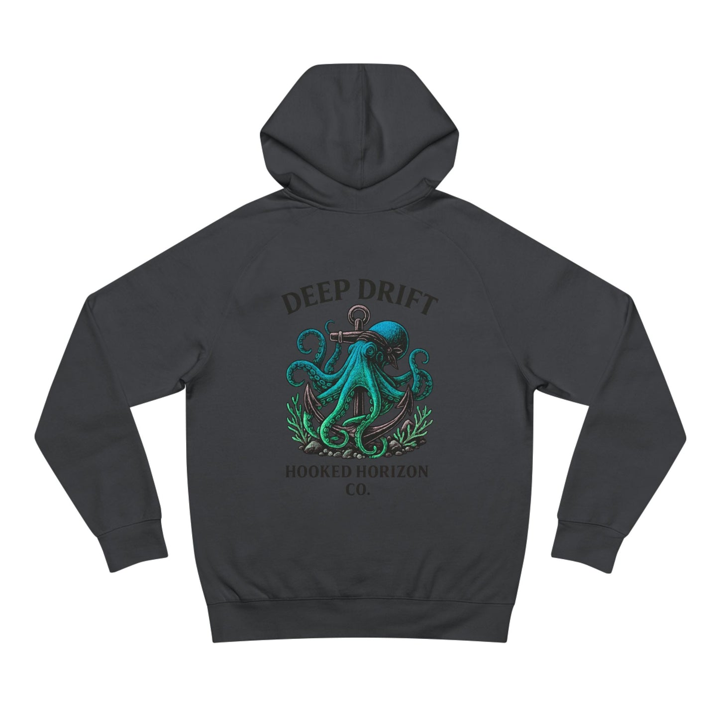 Octopus Art Unisex Hoodie, Deep Drift Hoodie, Nautical Theme Gift, Sea Lover Clothing, Unique Graphic Sweatshirt