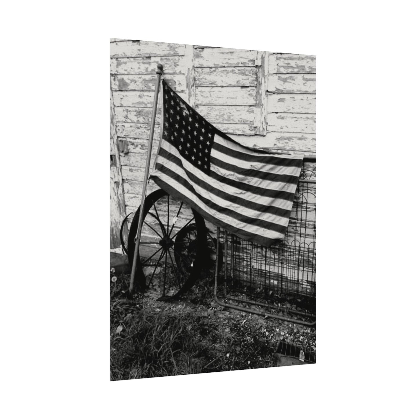 American Grit – Western Textured Watercolor Matte Posters