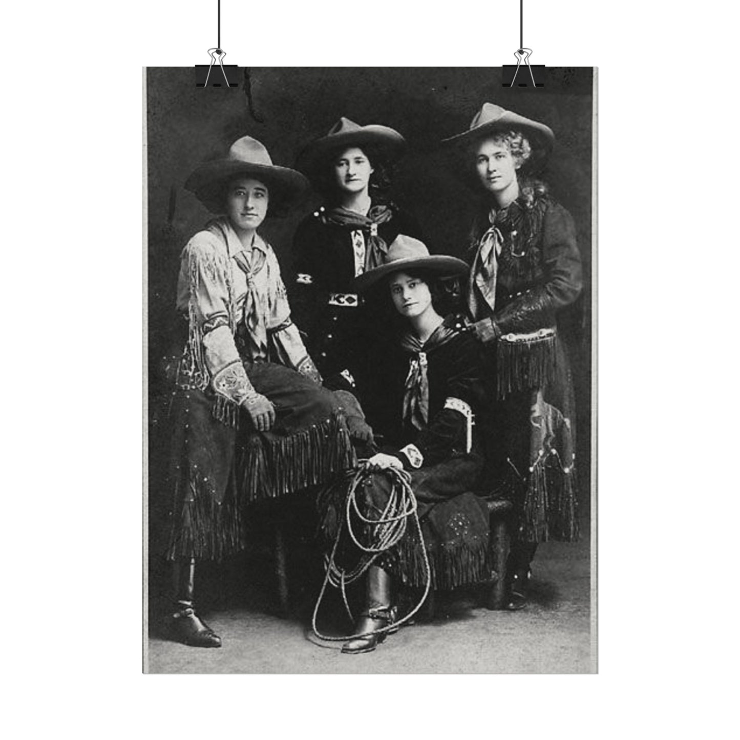 Daughters Of The Frontier – Western Textured Watercolor Matte Posters