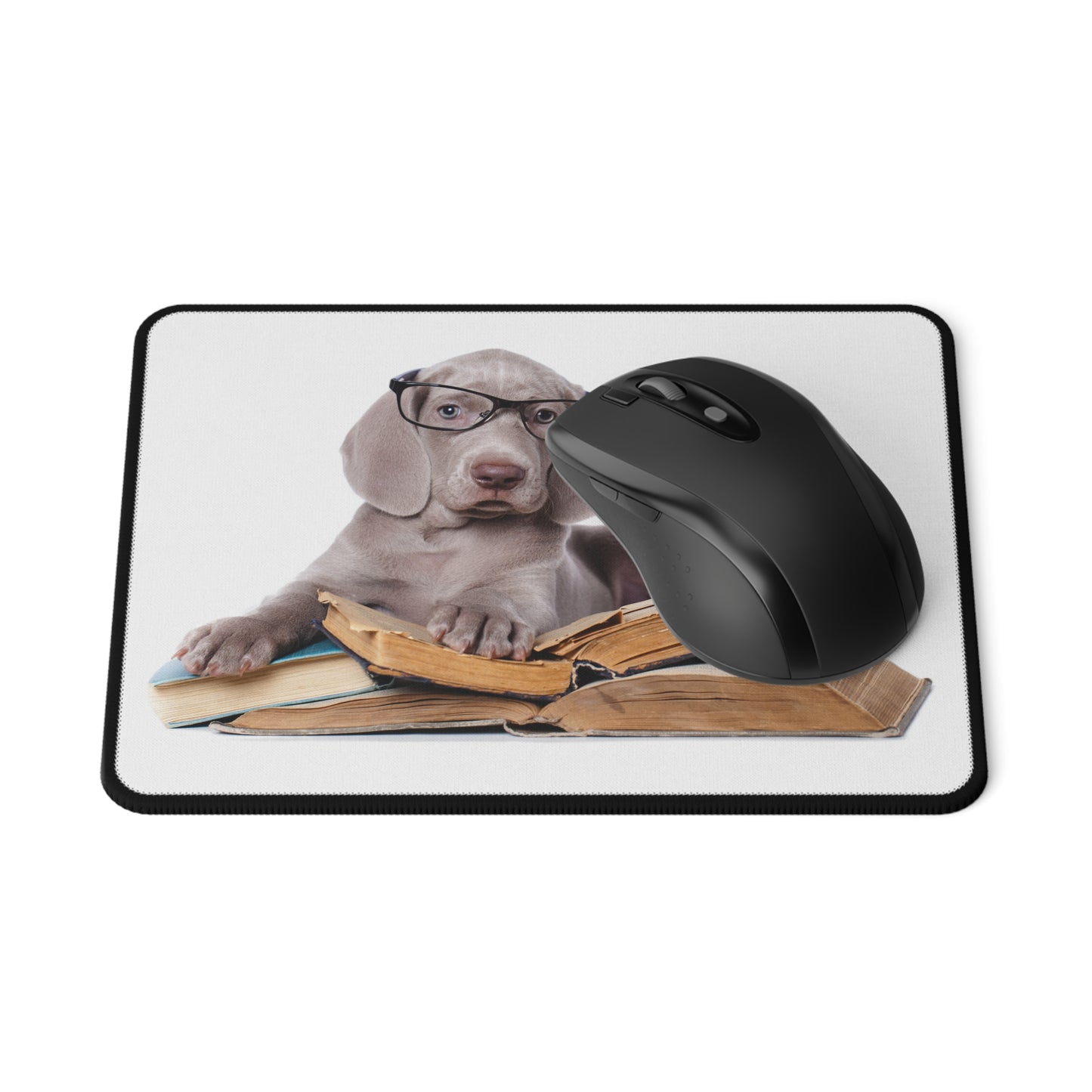 Weim Book Worm Non-Slip Gaming Mouse Pad, Computer Accessories, Gamer Gift, Desk Decor, Unique Mouse Mat, Animal Lover Gift