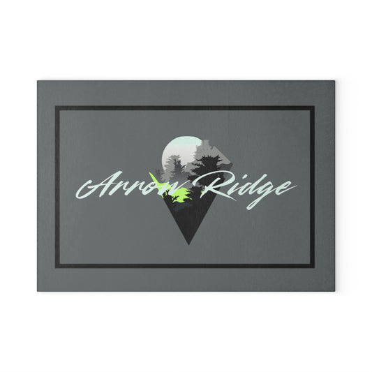 Arrow Ridge Glass Cutting Board, Kitchen Décor, Gift for Home Cooks, Wedding Gift, Housewarming Present, Custom Kitchenware