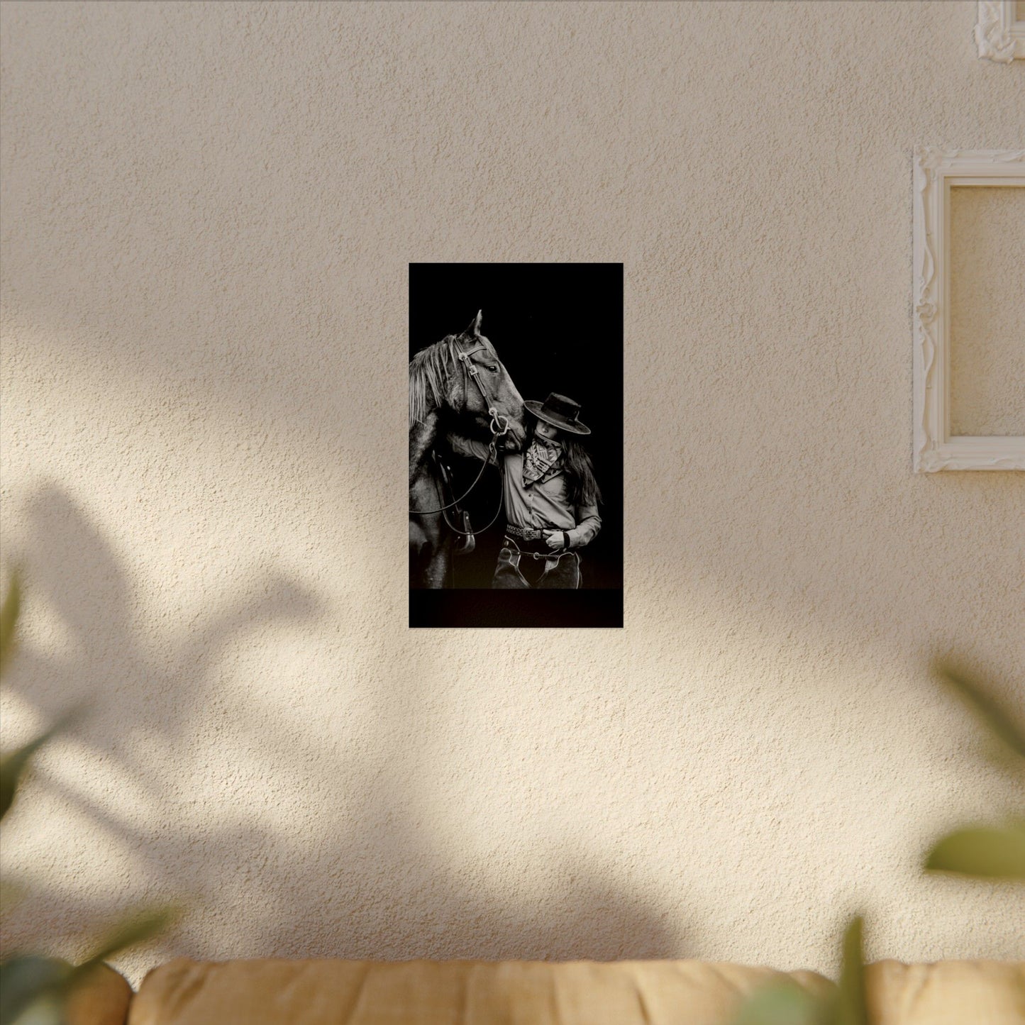 A Whisper Between Friends  – Western Textured Watercolor Matte Posters