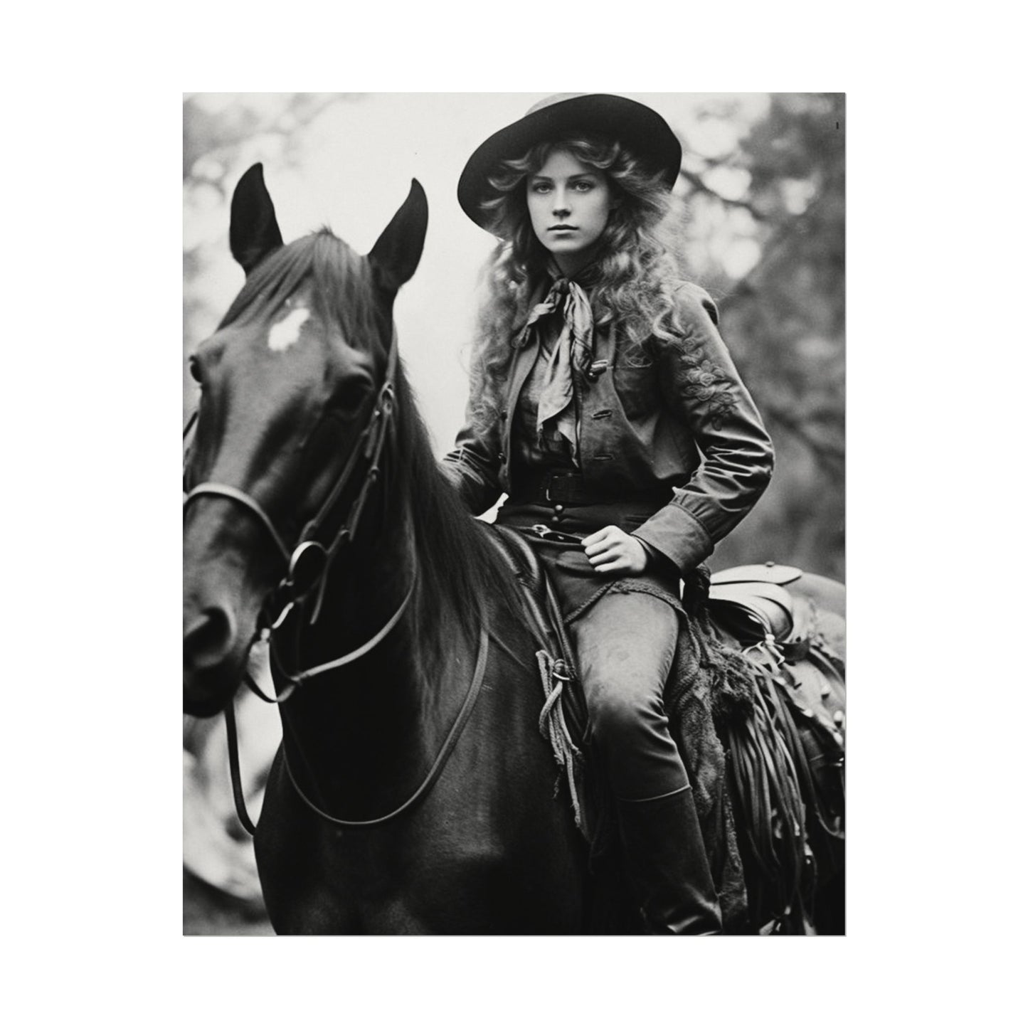 Legacy In Leather & Stone– Western Textured Watercolor Matte Posters