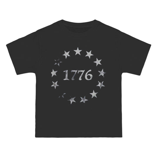 1776 Americana Short-Sleeve Tee, Patriotic T-Shirt, Vintage Independence Day Shirt, Fourth of July Apparel, USA Flag Tee