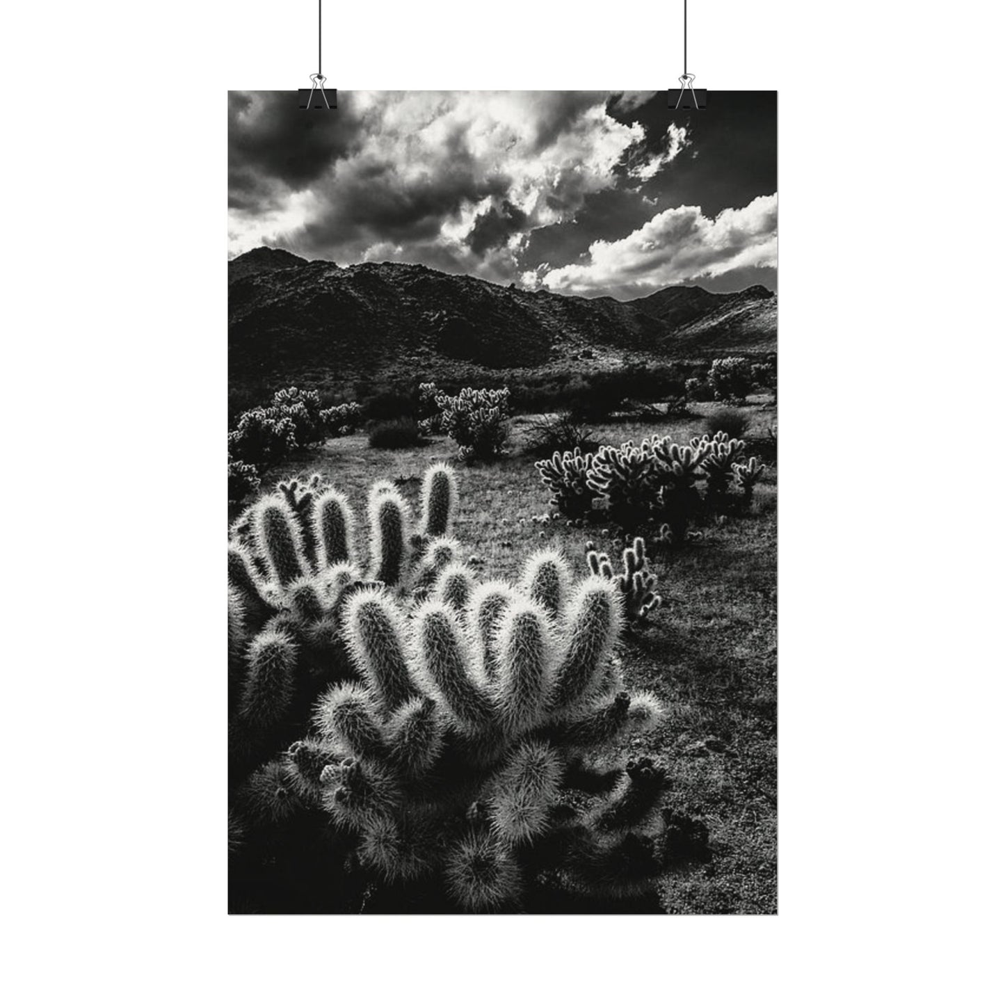 Western Desert Textured Watercolor Matte Posters