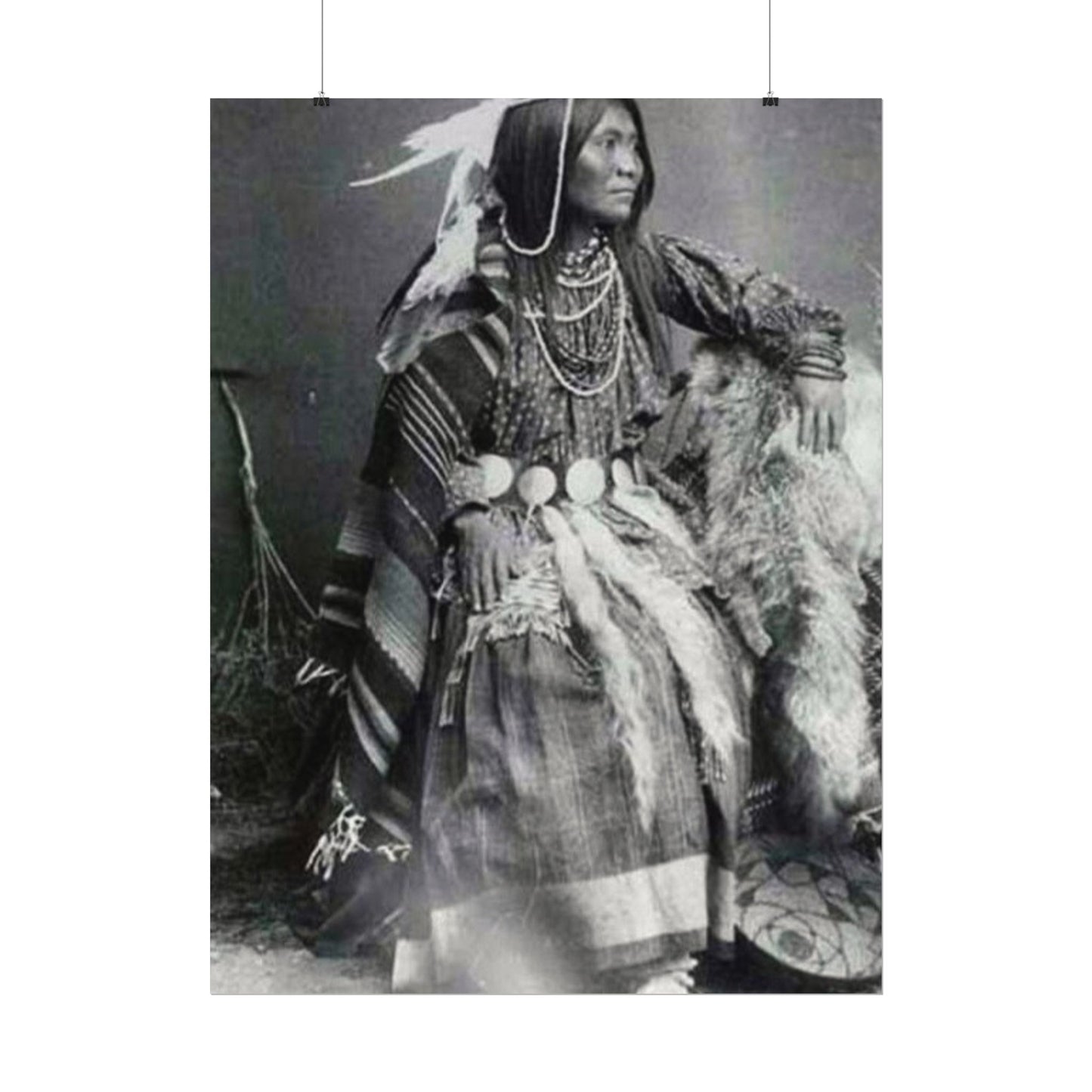 Courage & Strength – Western Textured Watercolor Matte Posters